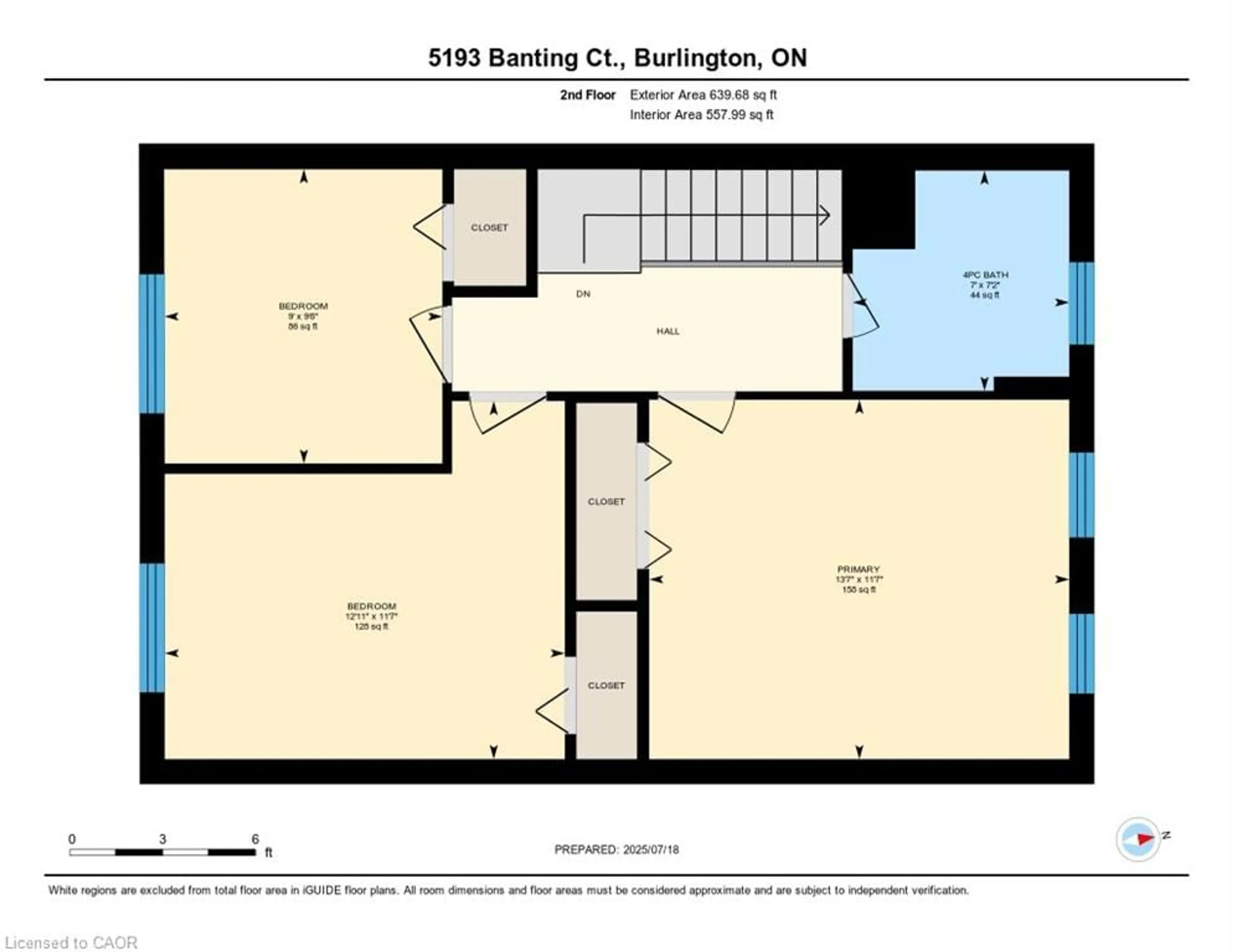 Floor plan for 5193 Banting Crt, Burlington Ontario L7L 2Z4