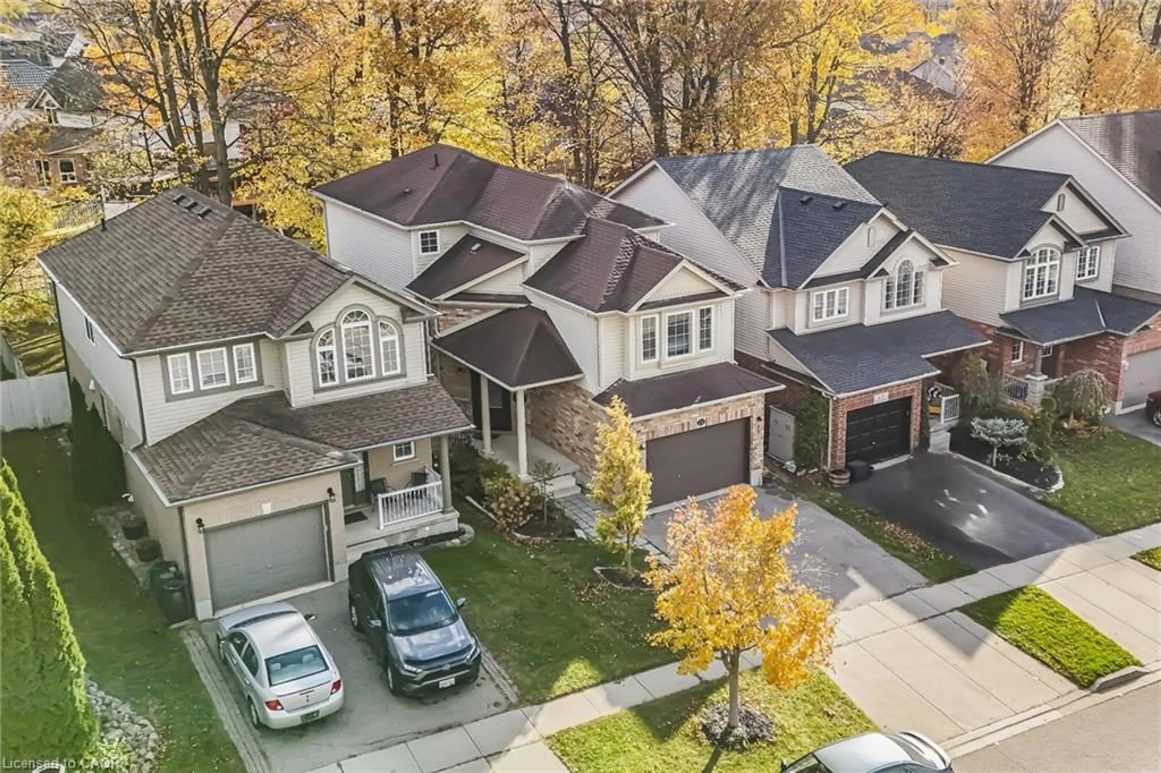 A pic from outside/outdoor area/front of a property/back of a property/a pic from drone, street for 11 Renner Dr, Cambridge Ontario N3C 4N7