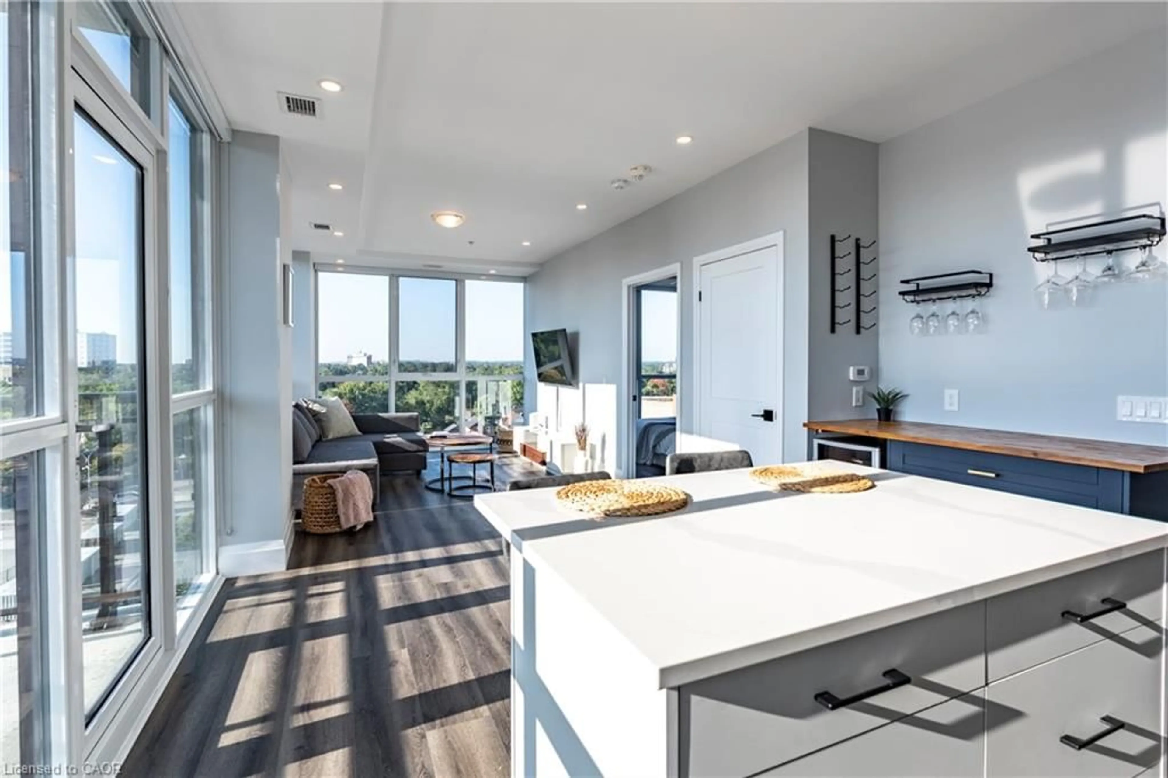 Open concept kitchen, unknown for 60 Charles St #705, Kitchener Ontario N2G 0C9