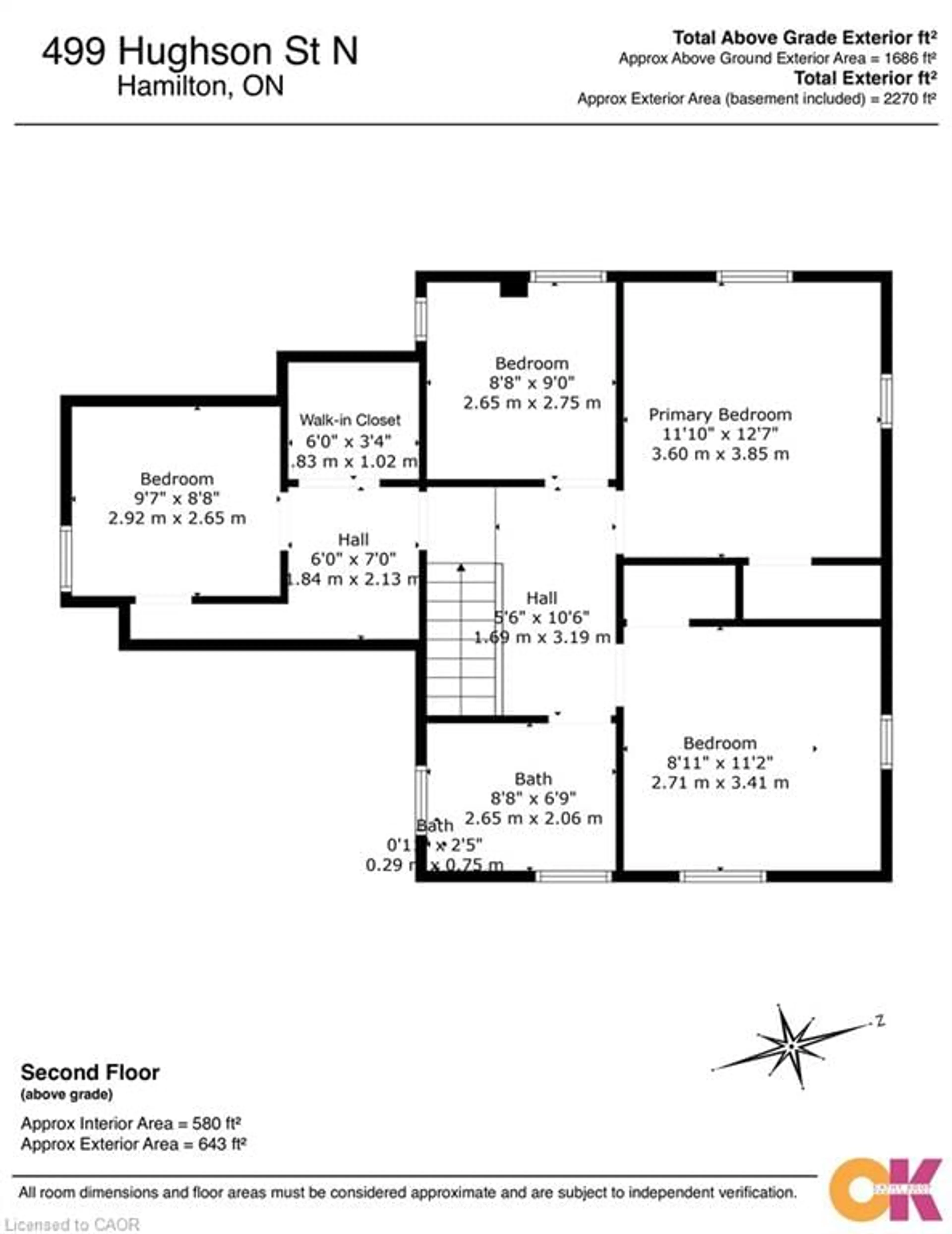 Floor plan for 499 Hughson St, Hamilton Ontario L8L 4N8