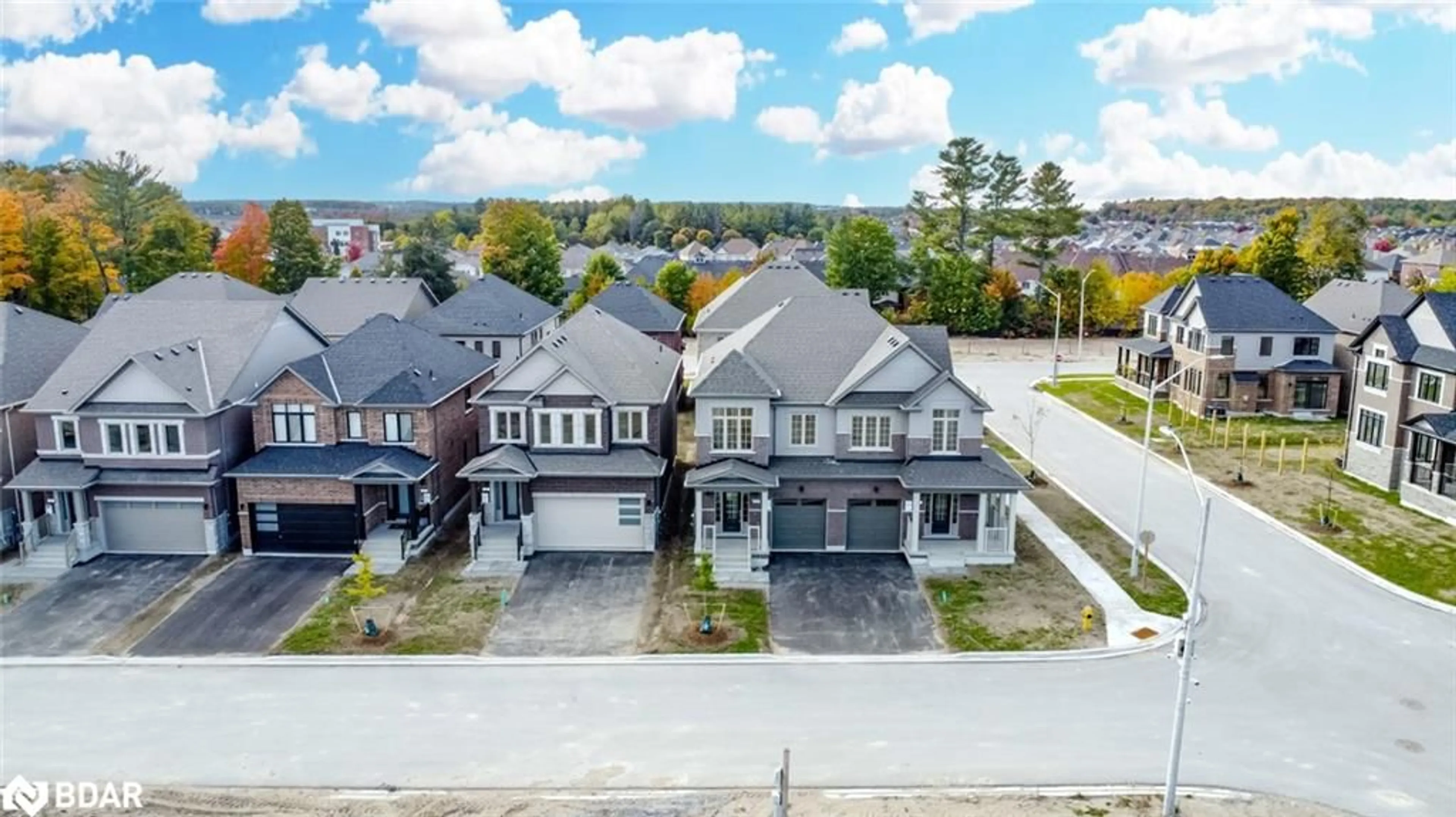 A pic from outside/outdoor area/front of a property/back of a property/a pic from drone, street for 9 Amsterdam Dr, Barrie Ontario L9J 0Z4
