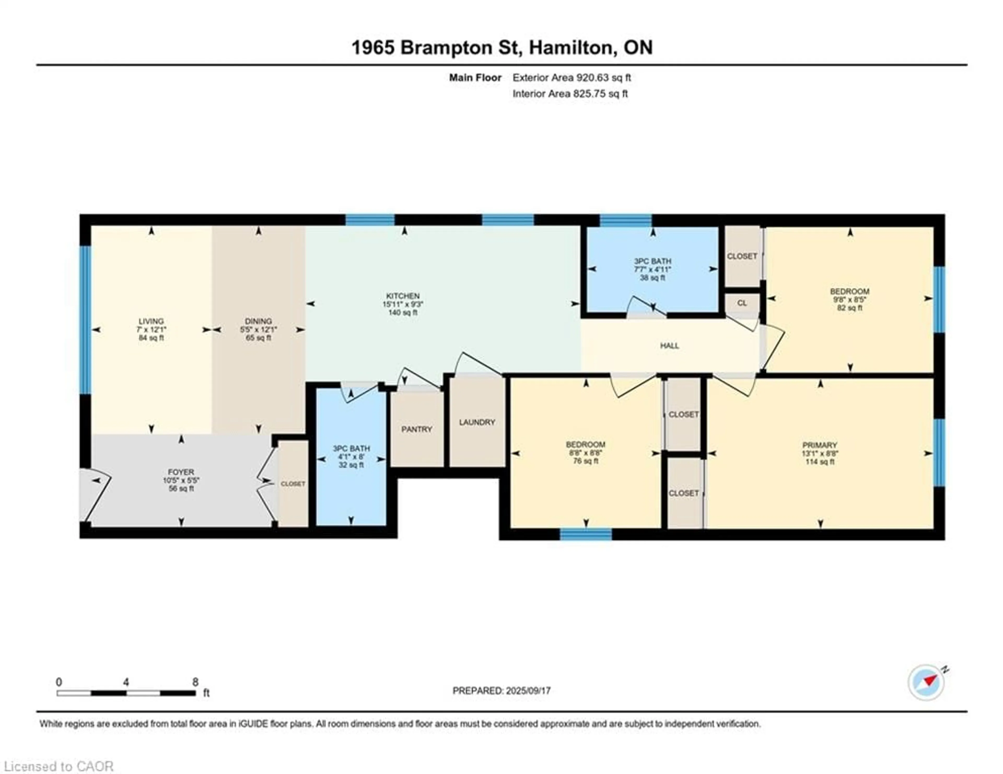 Floor plan for 1965 Brampton St, Hamilton Ontario L8H 3S6