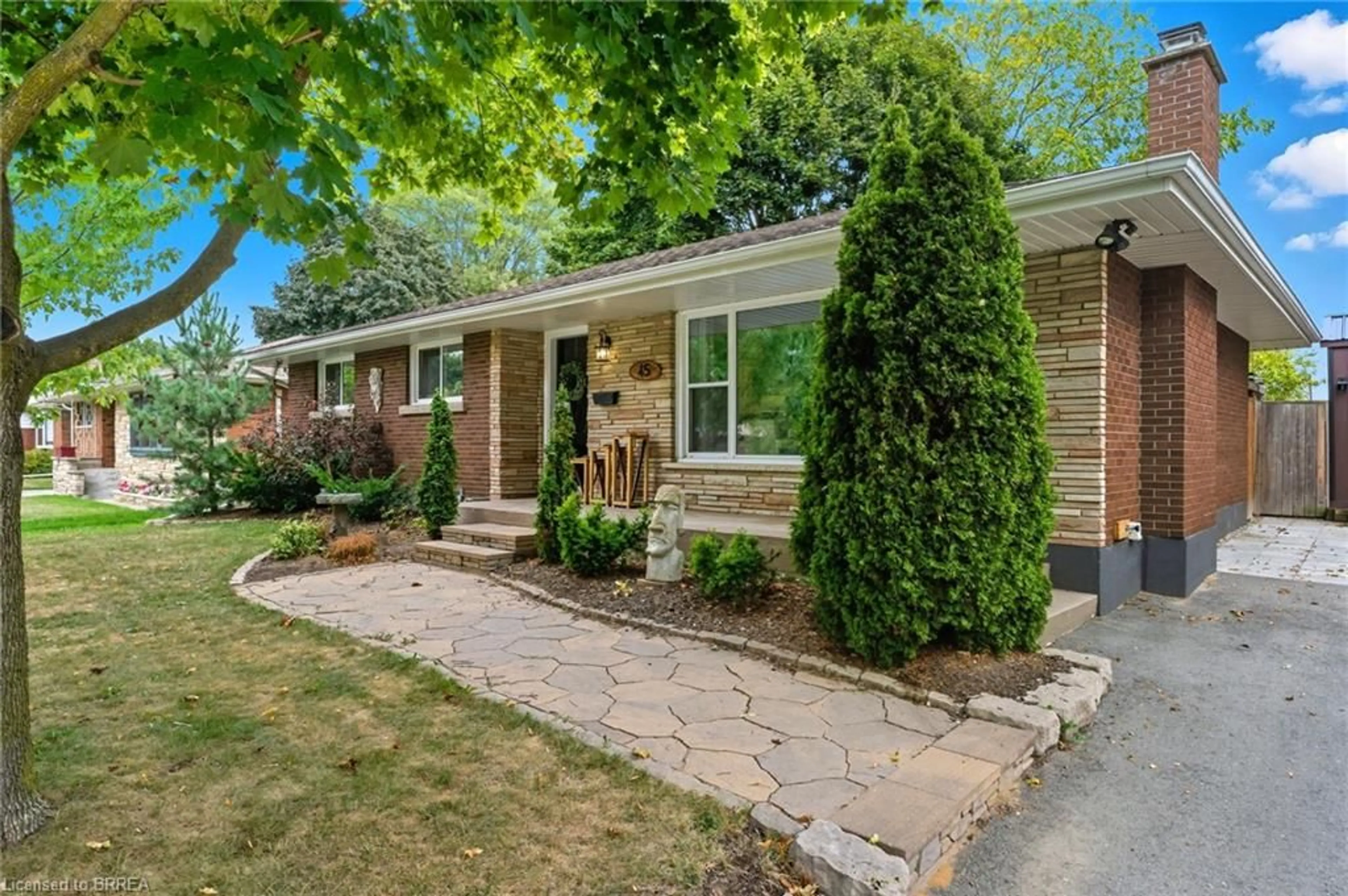 Home with brick exterior material, street for 45 Driftwood Dr, Brantford Ontario N3R 3K2