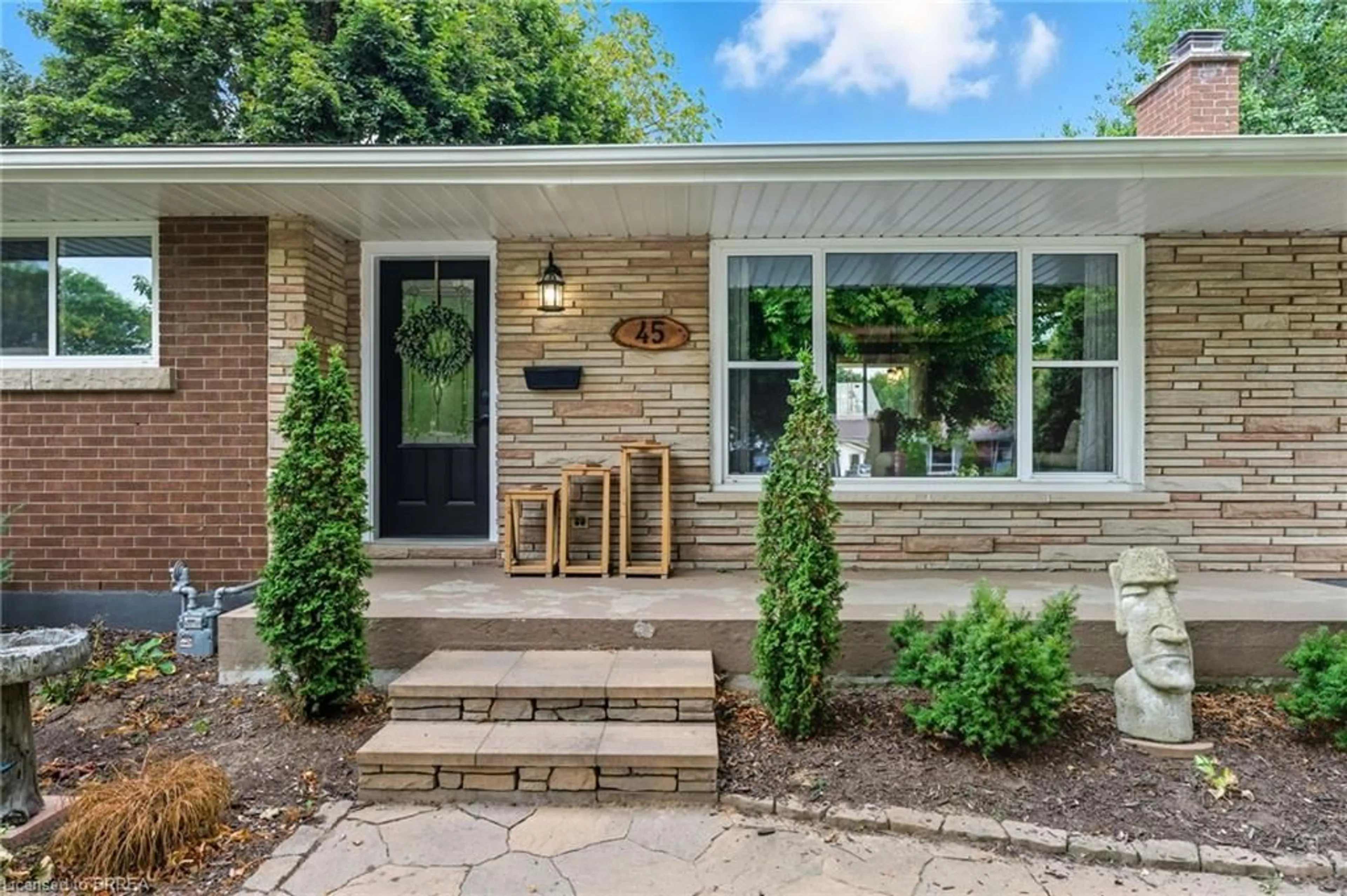 Home with brick exterior material, street for 45 Driftwood Dr, Brantford Ontario N3R 3K2