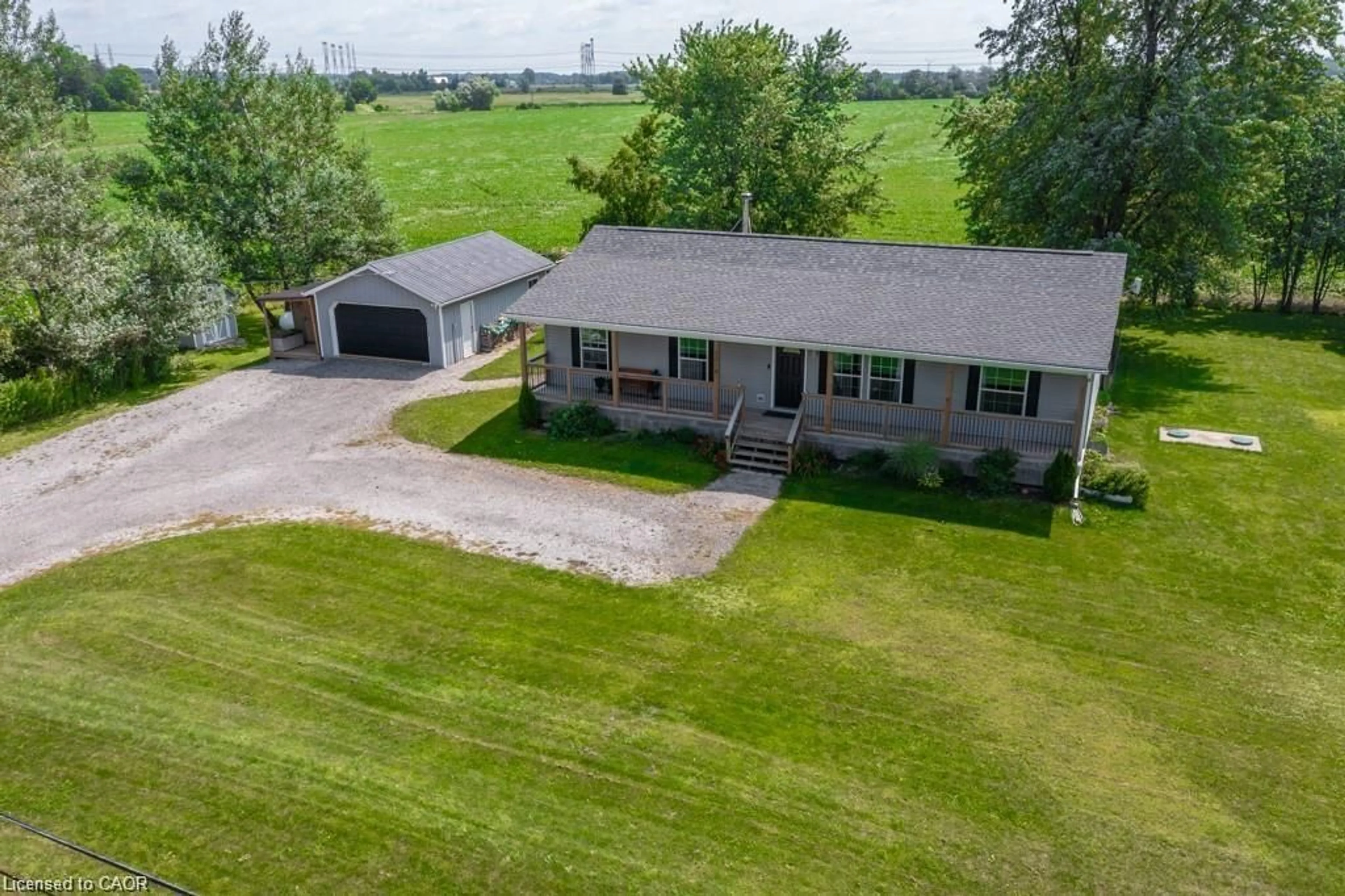 A pic from outside/outdoor area/front of a property/back of a property/a pic from drone, unknown for 3318 #6 Hwy, Hagersville Ontario N0A 1J0
