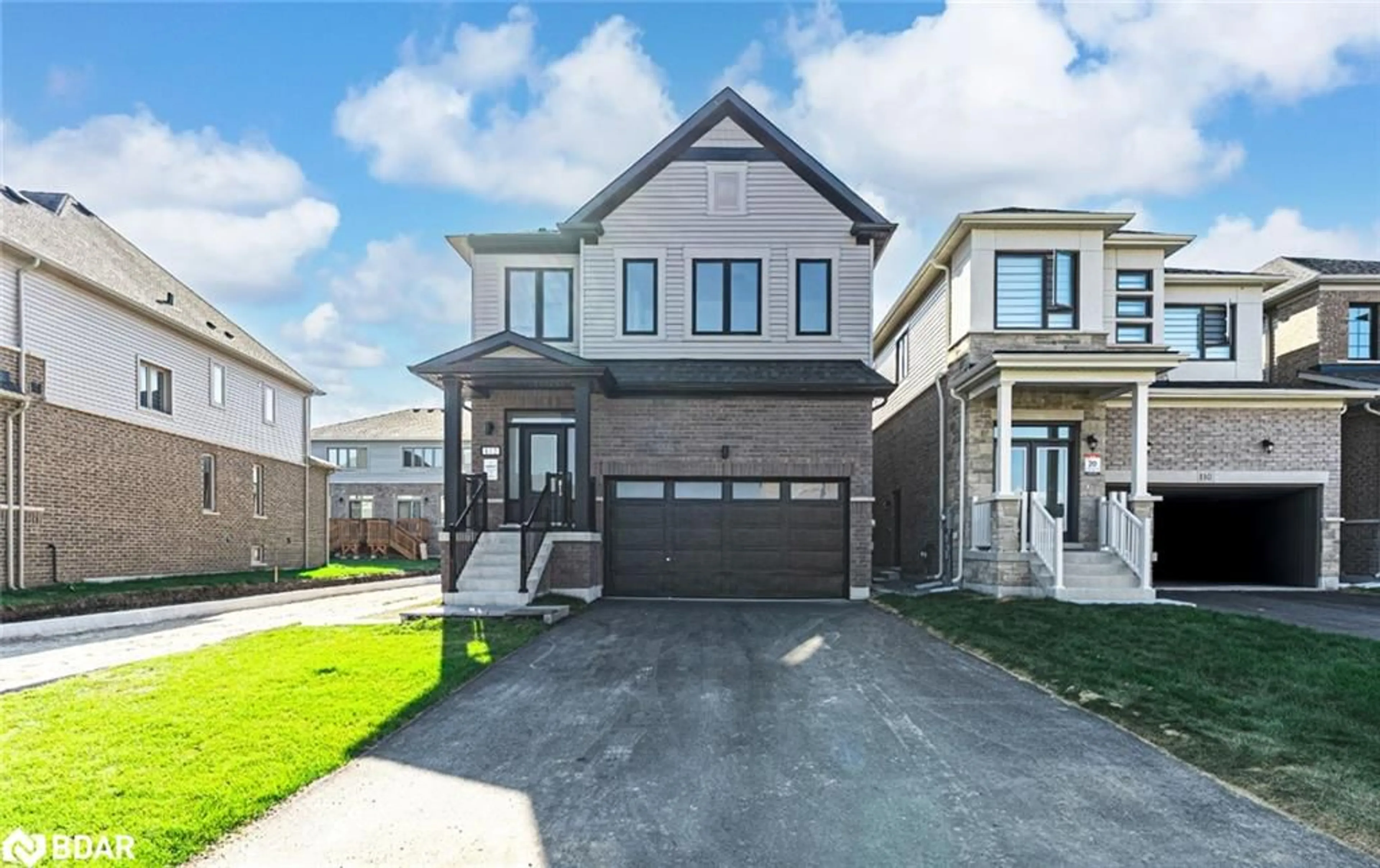 Home with brick exterior material, street for 112 West Oak Trail, Barrie Ontario L9J 0L1