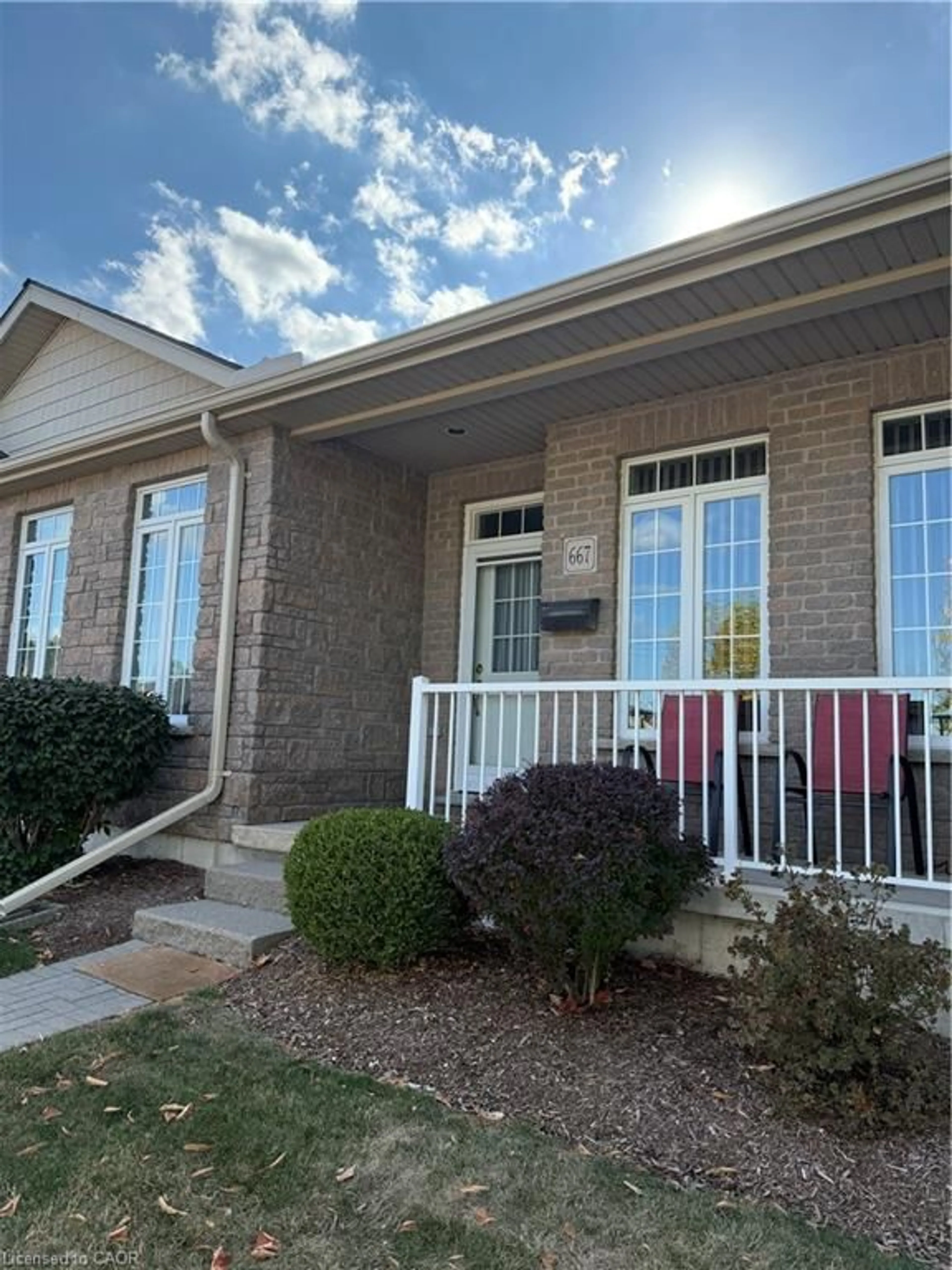 Home with brick exterior material, street for 667 Southwood Way #2, Woodstock Ontario N4S 9A6