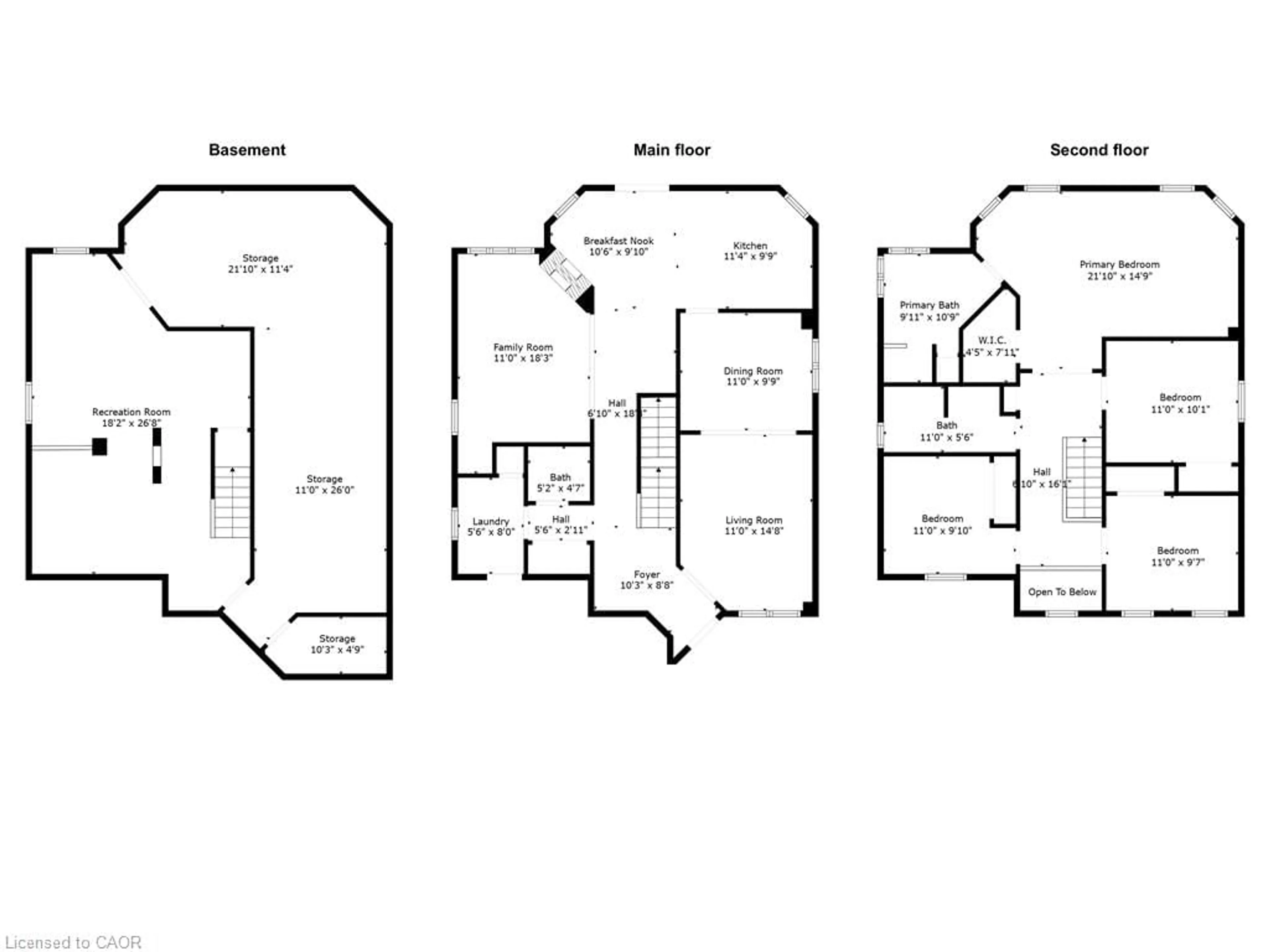 Floor plan for 51 Strathroy Cres, Waterdown Ontario L0R 2H5