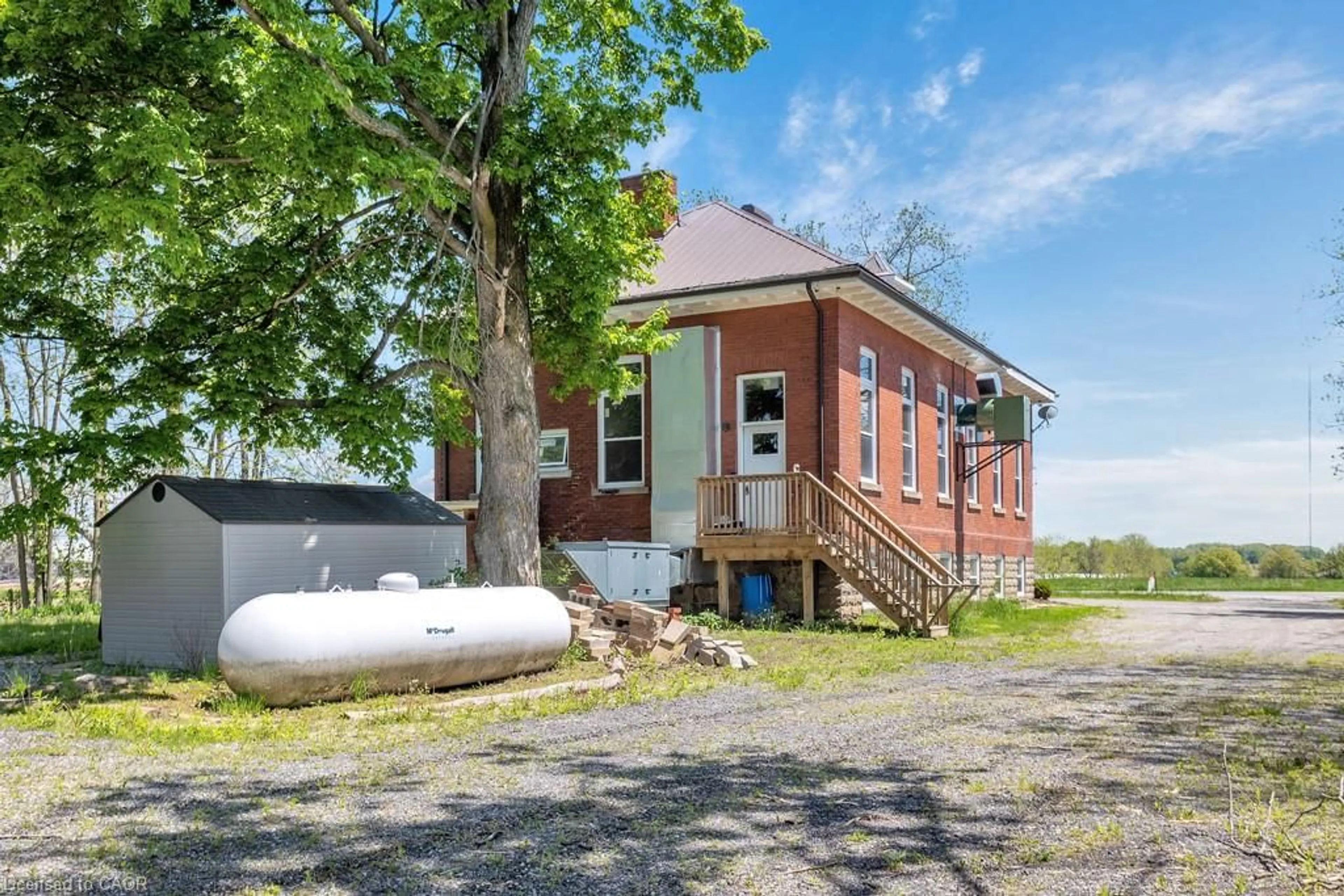 Home with brick exterior material, street for 5183 Trussler Rd, Ayr Ontario N0B 1E0