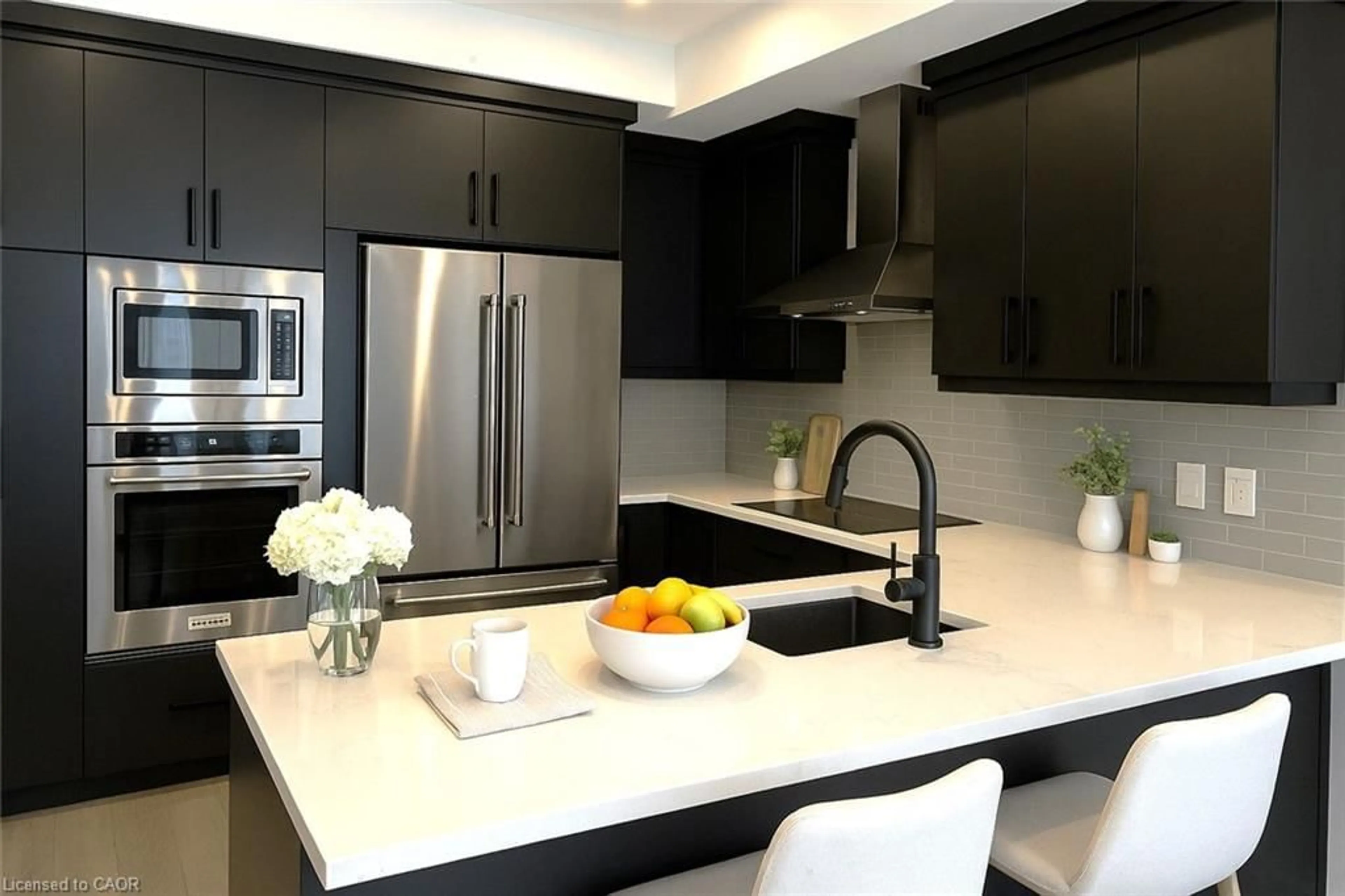 Contemporary kitchen, ceramic/tile floor for 1975 Fountain Grass Drive Dr #202, London Ontario N6K 0M3