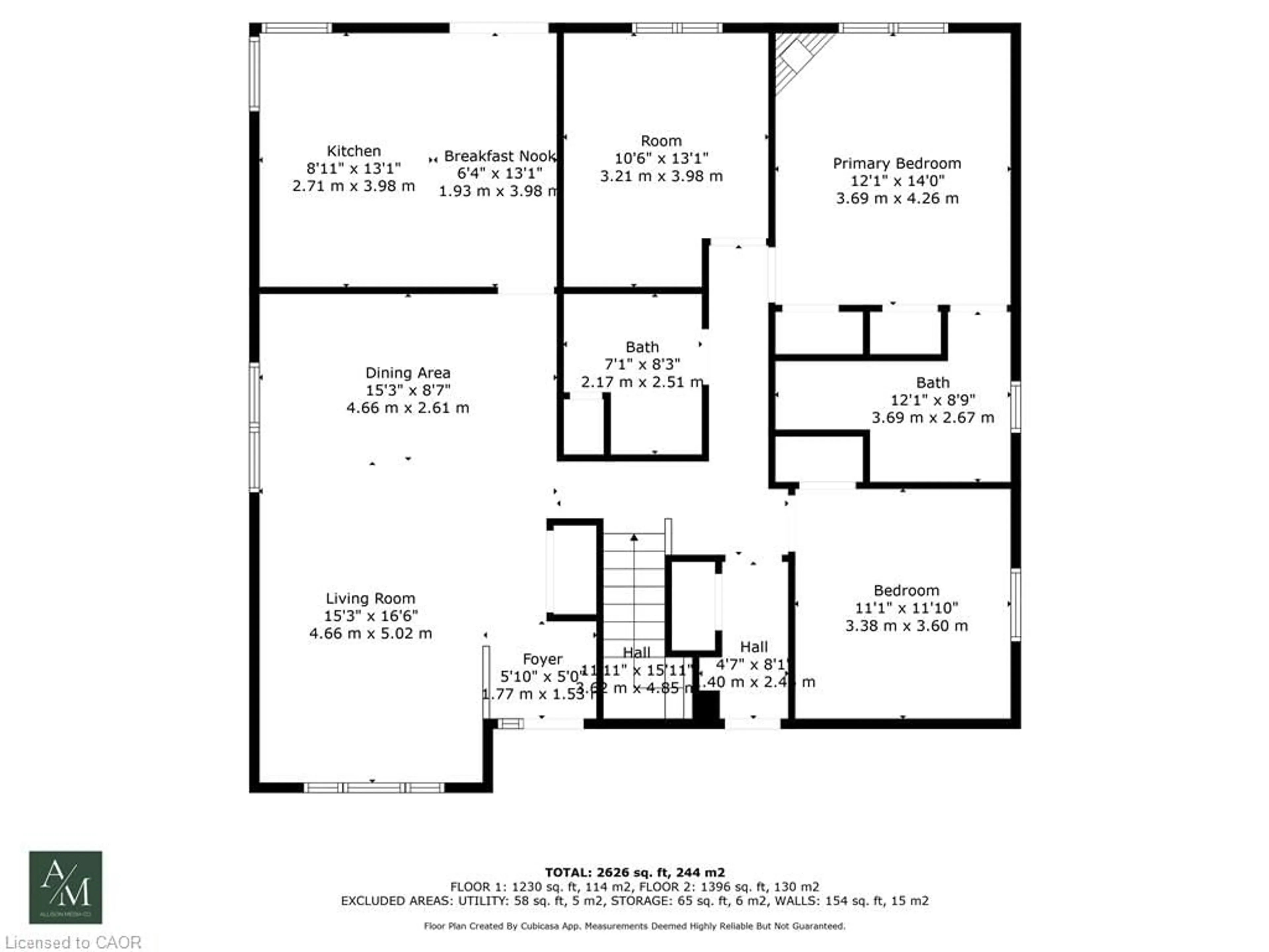 Floor plan for 8 Oakridge Blvd, Fonthill Ontario L3E 0R7