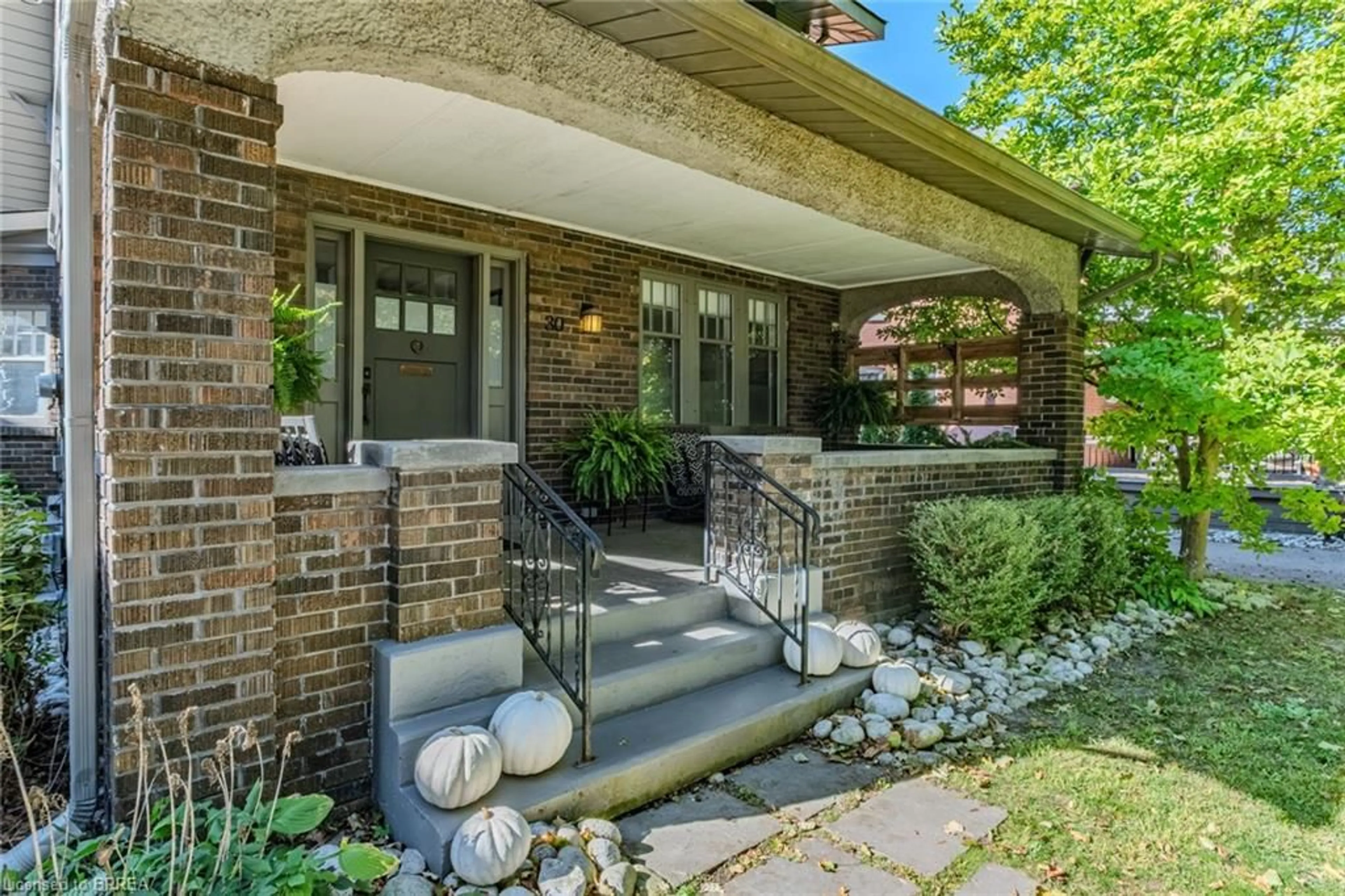 Home with brick exterior material, street for 30 Banfield St, Paris Ontario N3L 2Y6