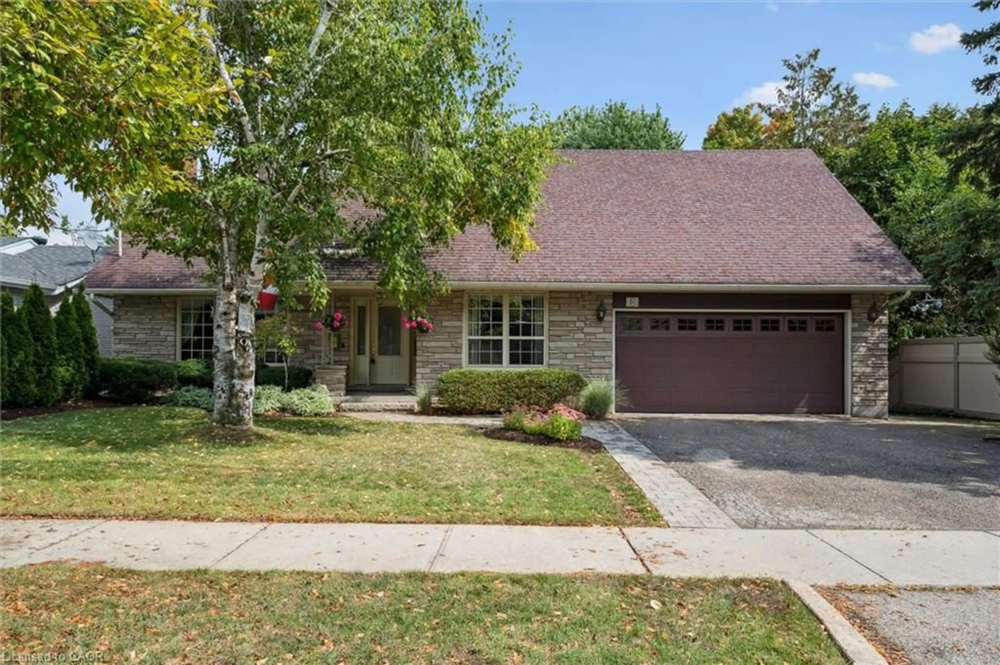 Home with brick exterior material, street for 46 Larkspur Cres, Kitchener Ontario N2M 4W9