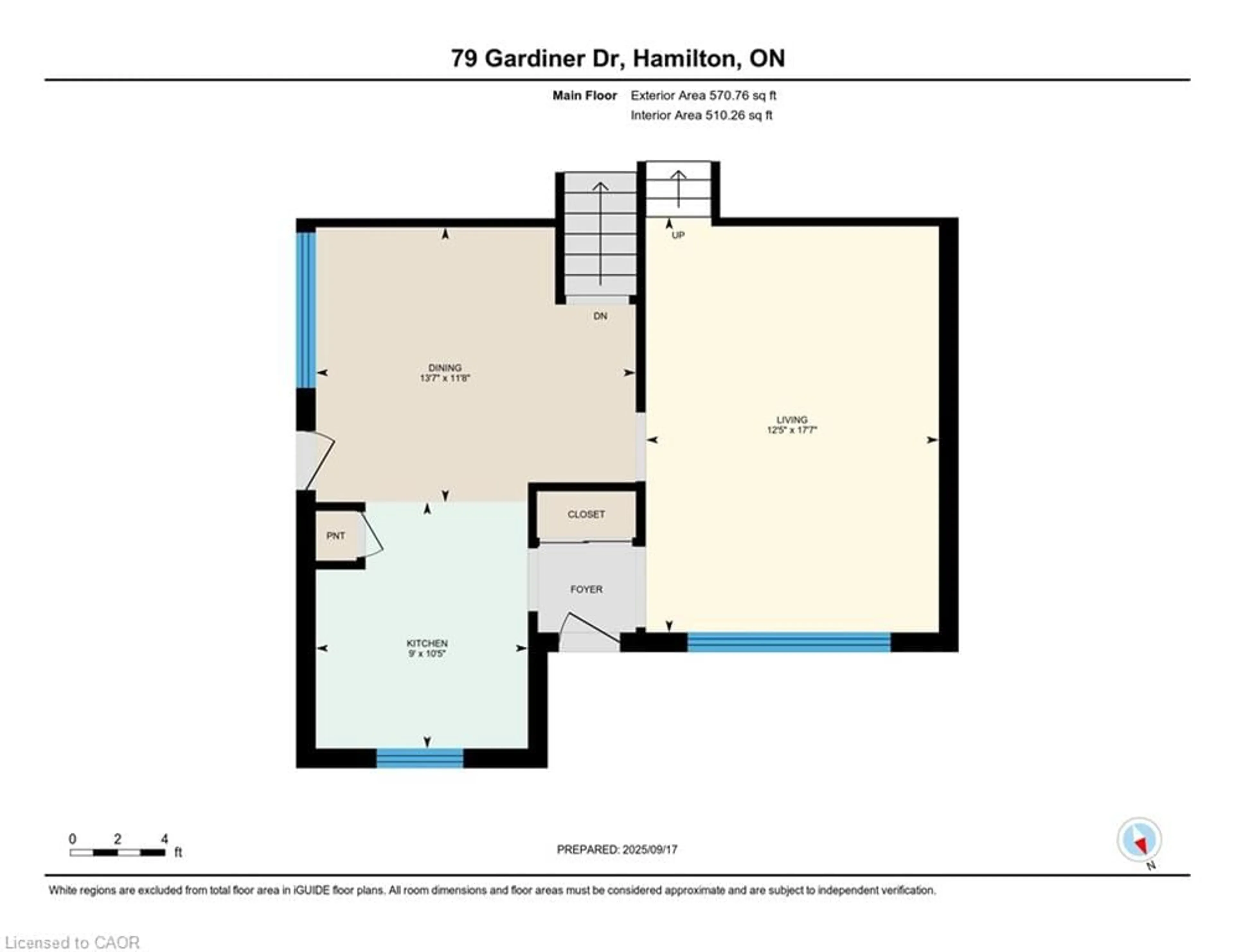 Floor plan for 79 Gardiner Dr, Hamilton Ontario L9C 4V3