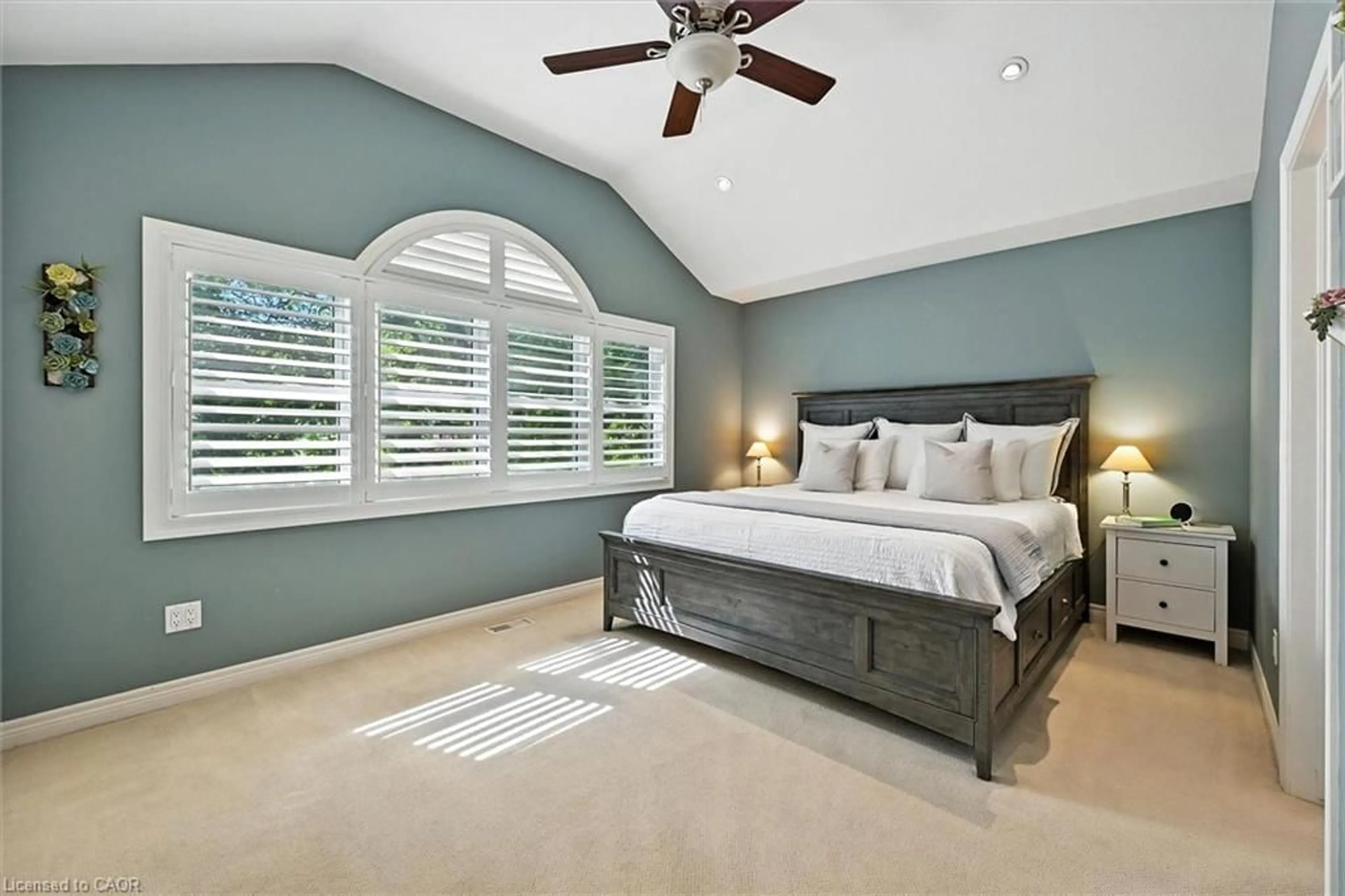 Bedroom with bed, ceramic/tile floor for 2147 Paisley Ave, Burlington Ontario L7R 1W1