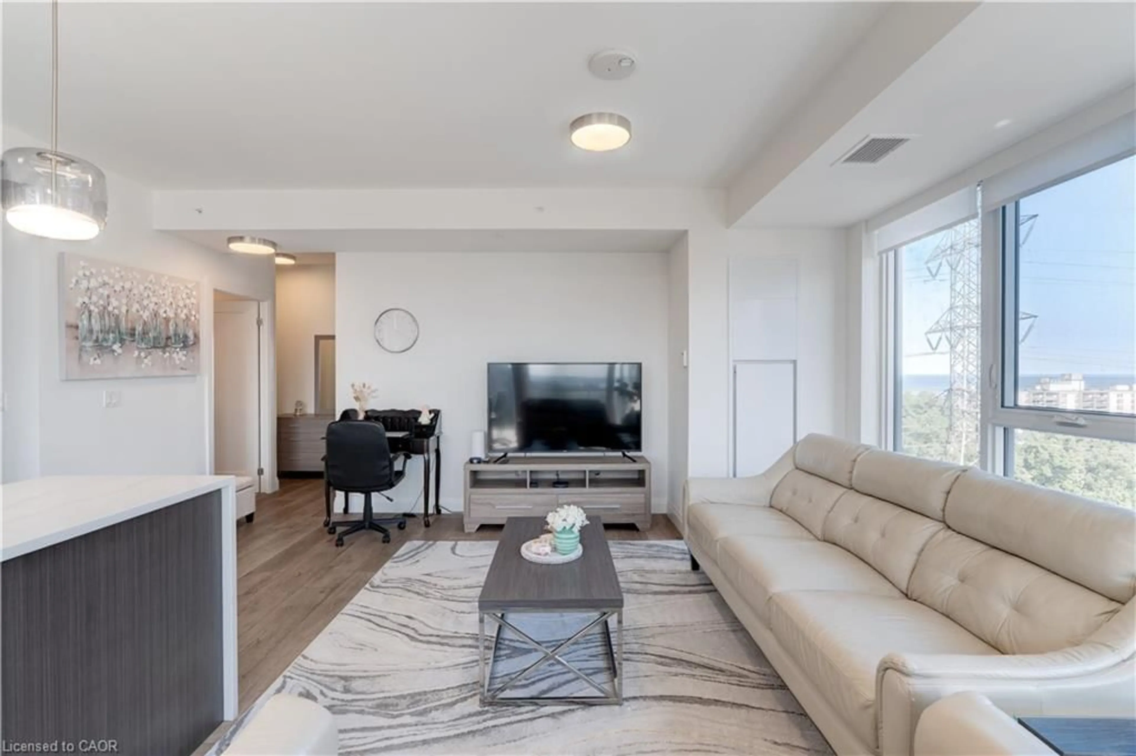Living room with furniture, unknown for 500 Brock Ave #1007, Burlington Ontario L7S 0A5