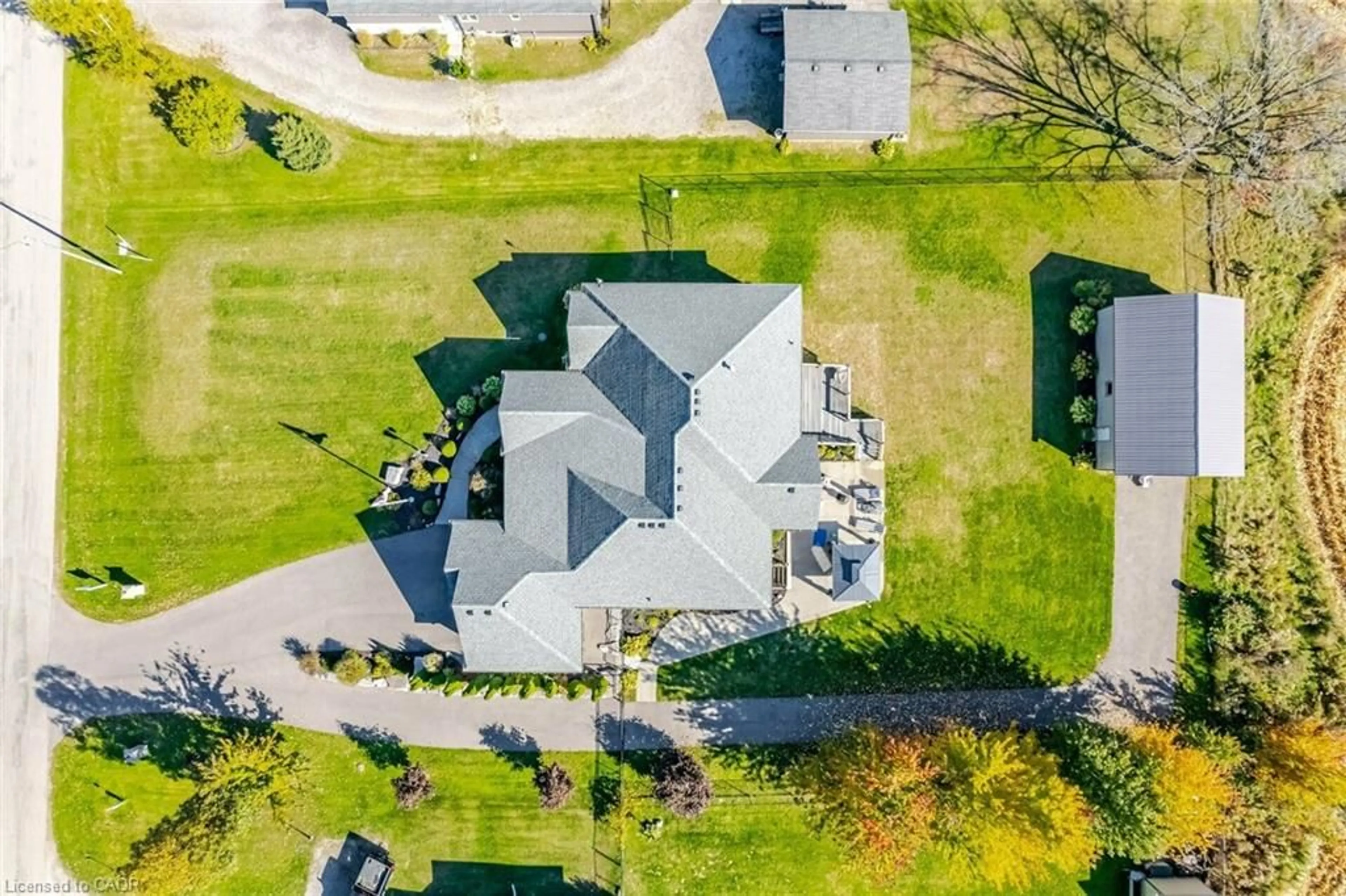 A pic from outside/outdoor area/front of a property/back of a property/a pic from drone, street for 339 Sixth Concession Rd, Cathcart Ontario N0E 1B0