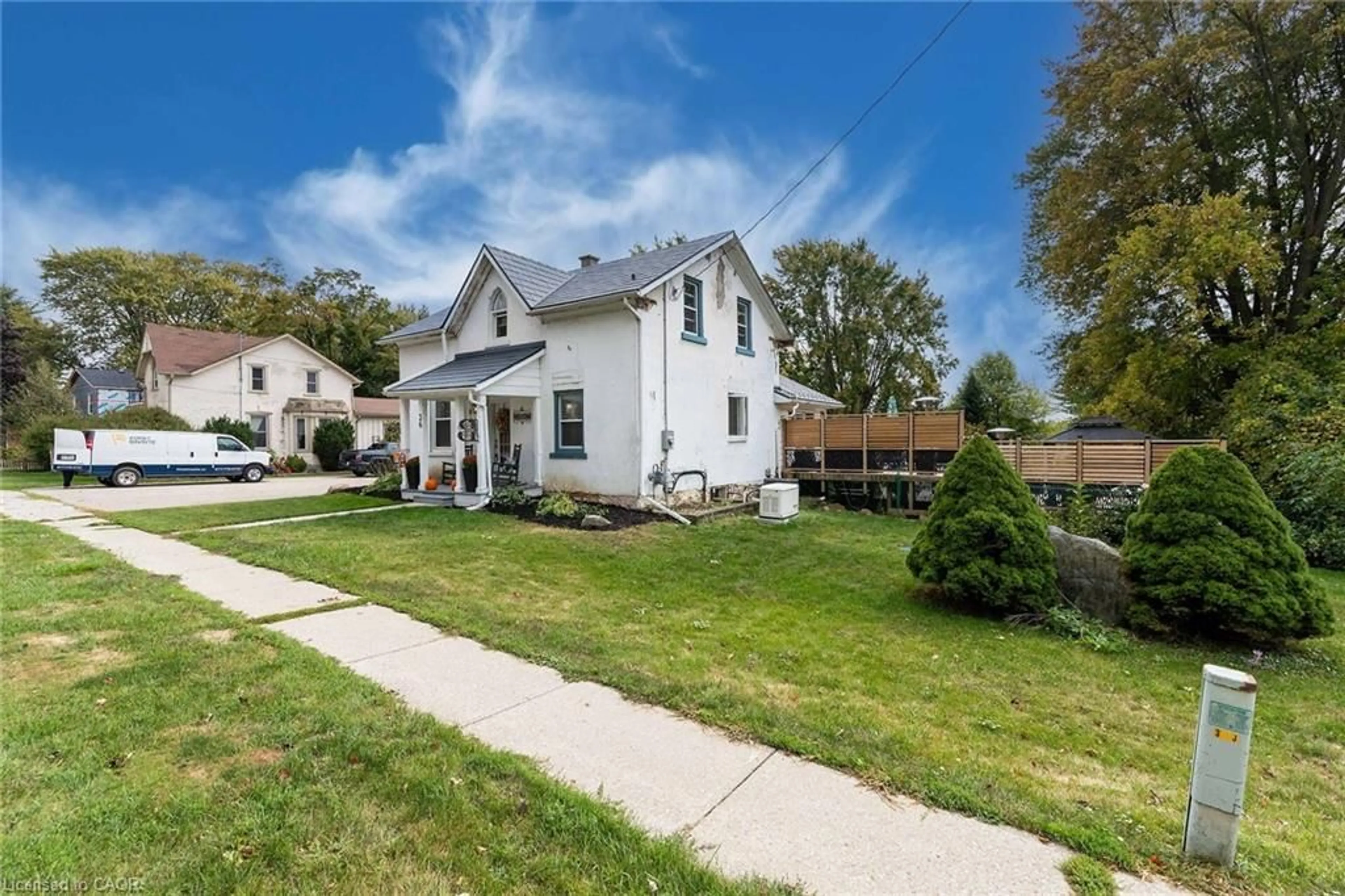 A pic from outside/outdoor area/front of a property/back of a property/a pic from drone, street for 36 John St, Bright Ontario N0J 1B0