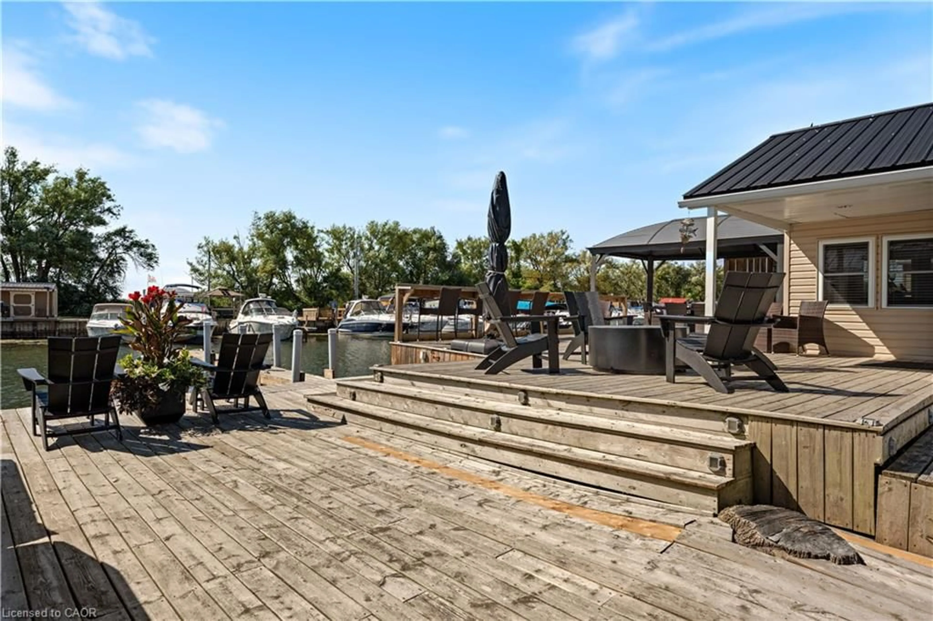 Patio, water/lake/river/ocean view for 92 Clubhouse Rd #16, Turkey Point Ontario N0E 1T0