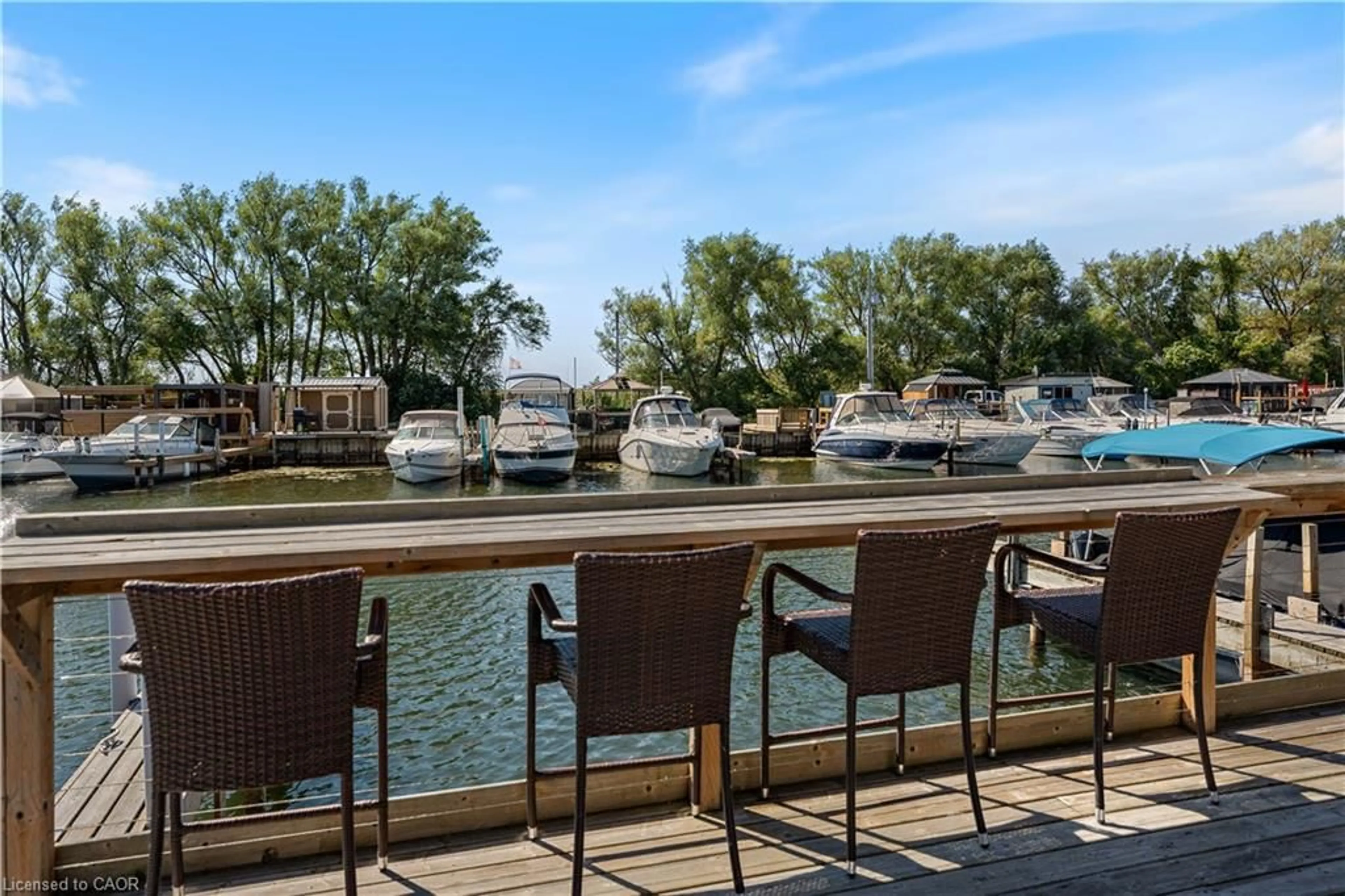 Patio, water/lake/river/ocean view for 92 Clubhouse Rd #16, Turkey Point Ontario N0E 1T0