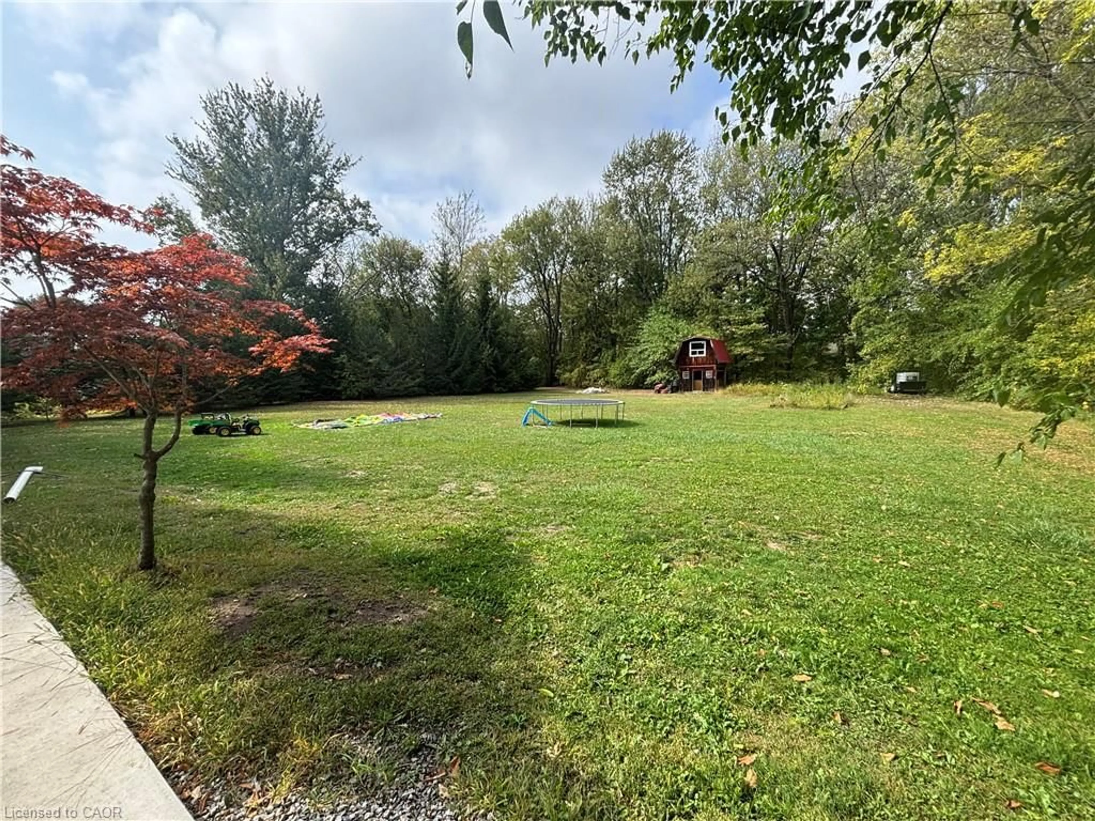A pic from outside/outdoor area/front of a property/back of a property/a pic from drone, forest/trees view for 104 Diltz Rd, Dunnville Ontario N1A 2V5