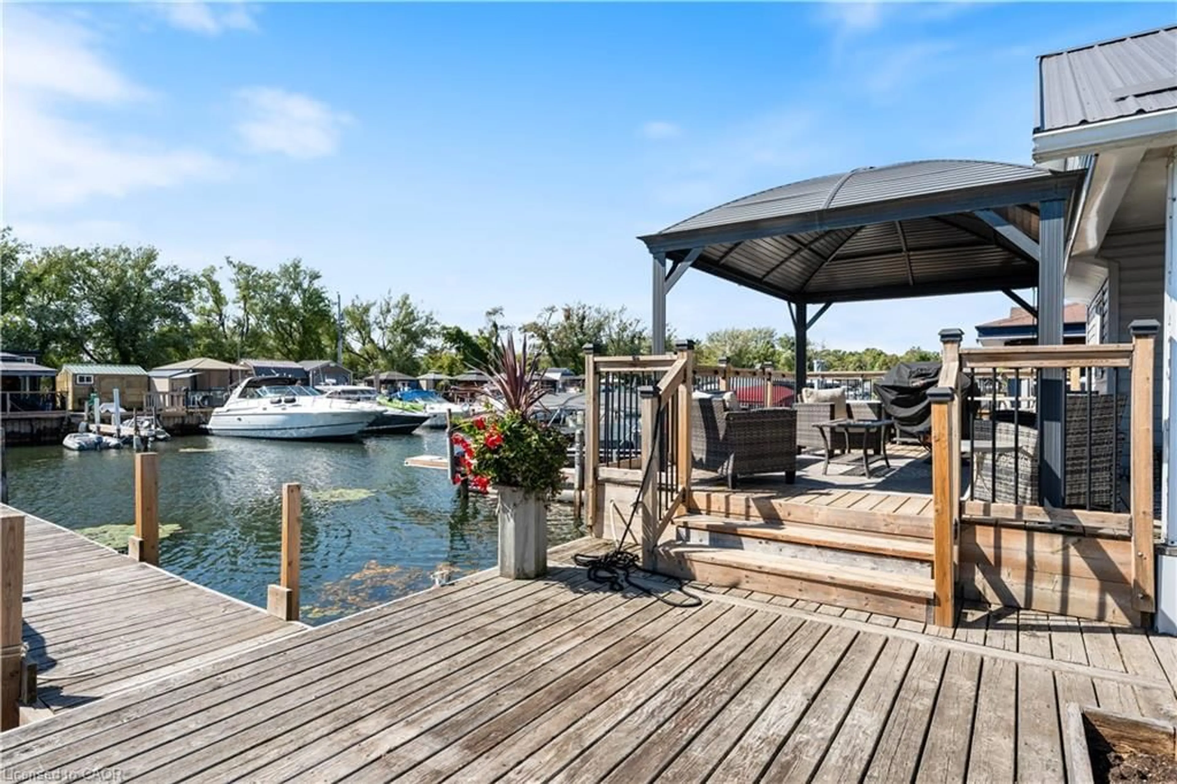 Patio, water/lake/river/ocean view for 92 Clubhouse Rd #6, Turkey Point Ontario N0E 1T0