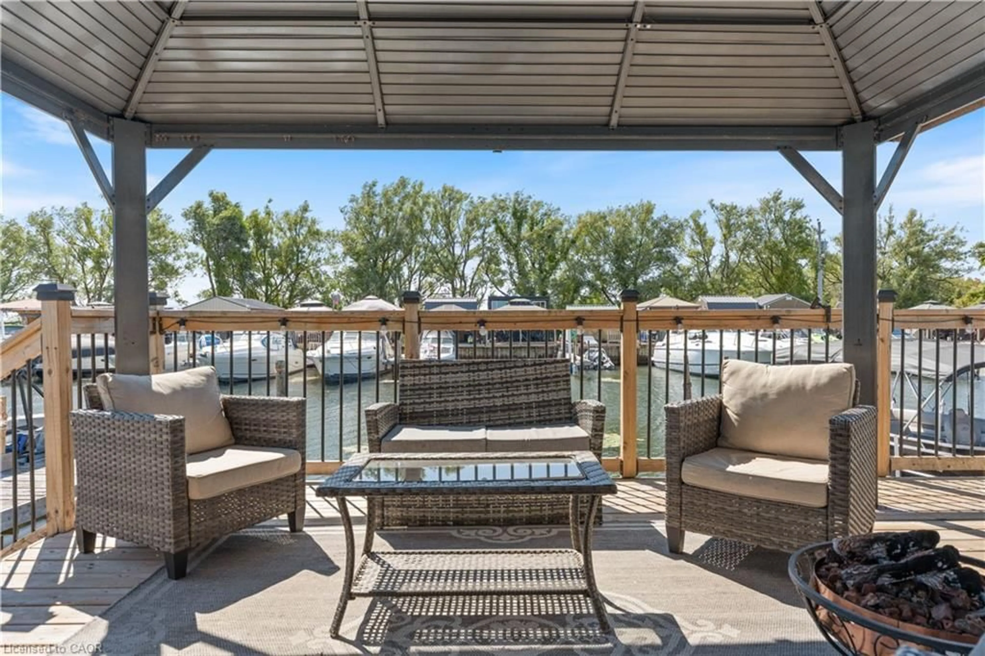Patio, water/lake/river/ocean view for 92 Clubhouse Rd #6, Turkey Point Ontario N0E 1T0