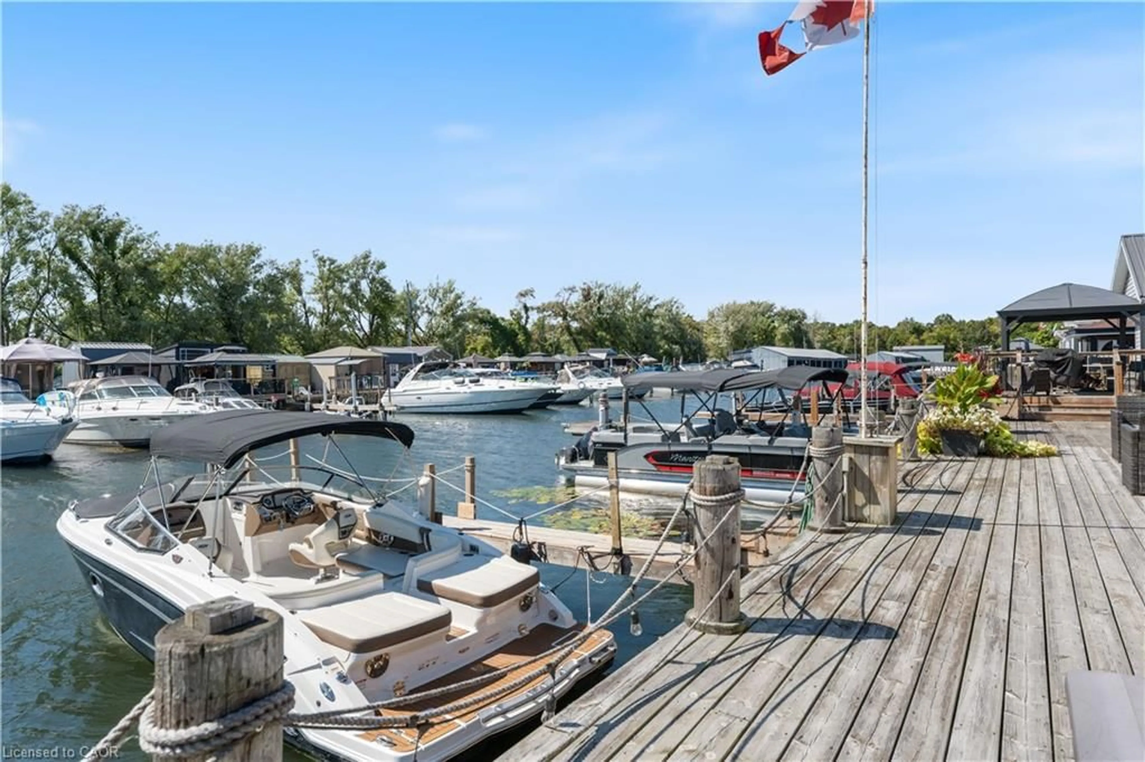 Patio, water/lake/river/ocean view for 92 Clubhouse Rd #7, Turkey Point Ontario N0E 1T0
