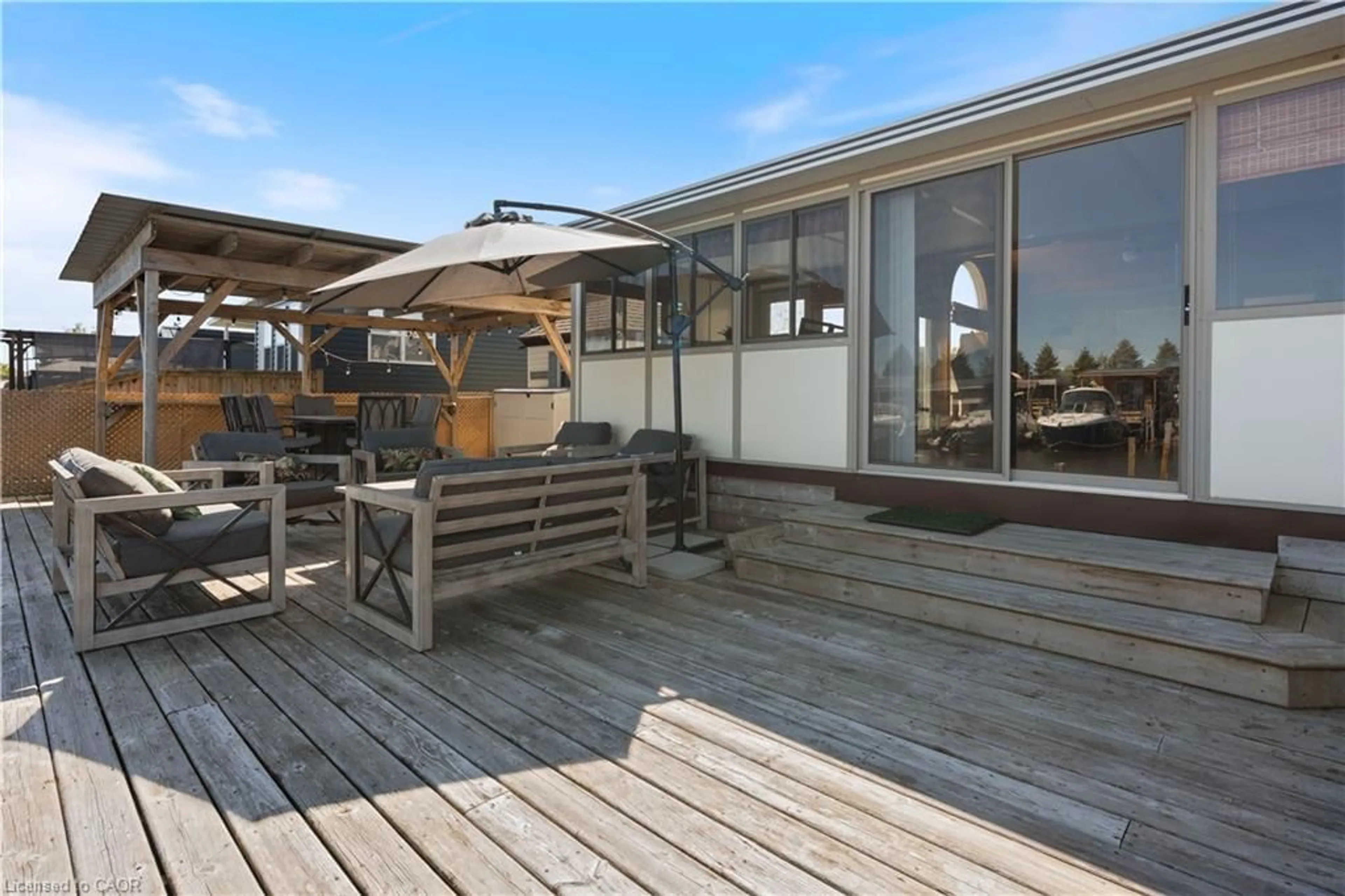 Patio, water/lake/river/ocean view for 92 Clubhouse Rd #63, Turkey Point Ontario N0E 1T0