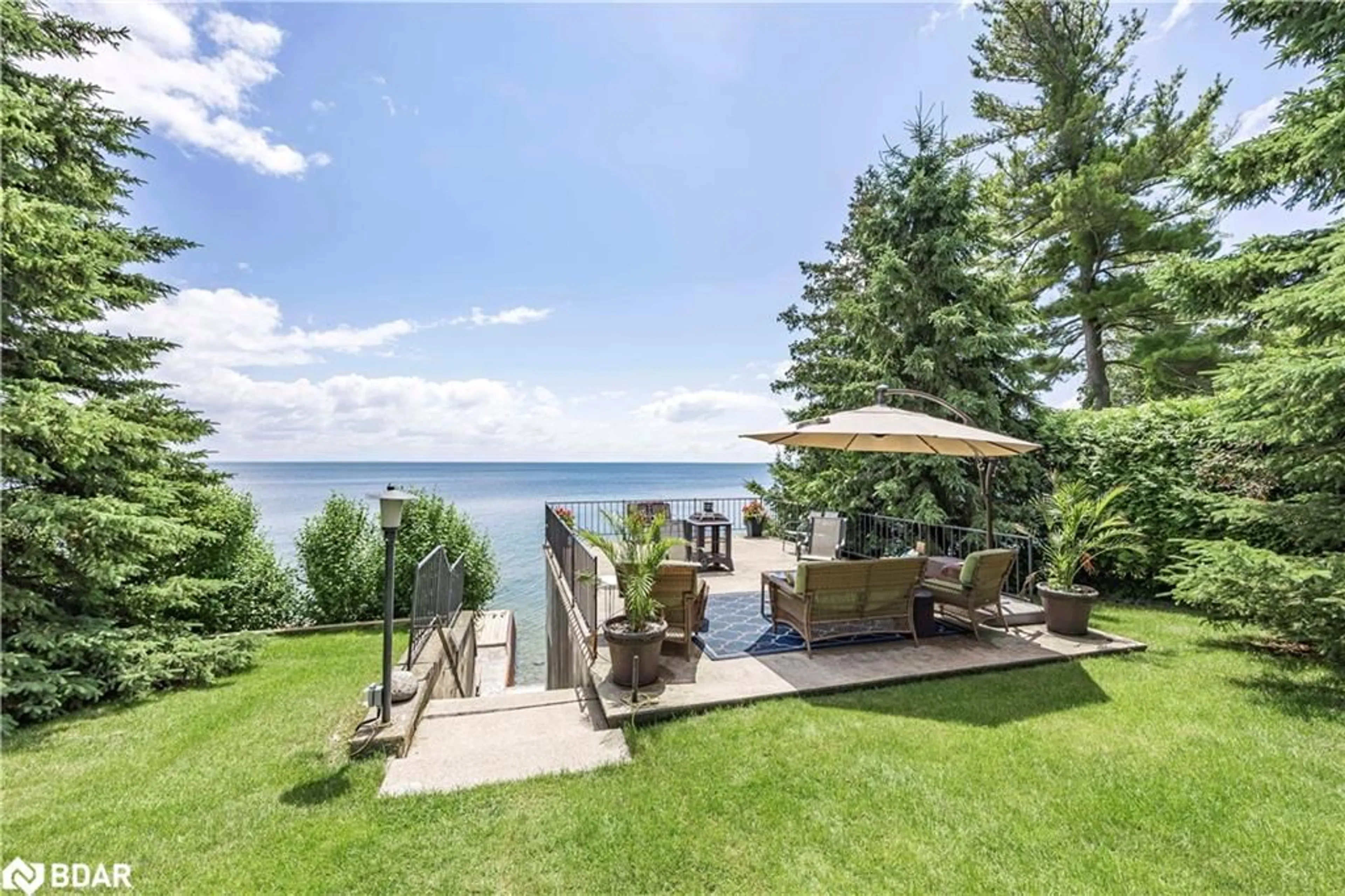 Patio, water/lake/river/ocean view for 1125 Woodland Dr, Oro-Medonte Ontario L3V 6H1