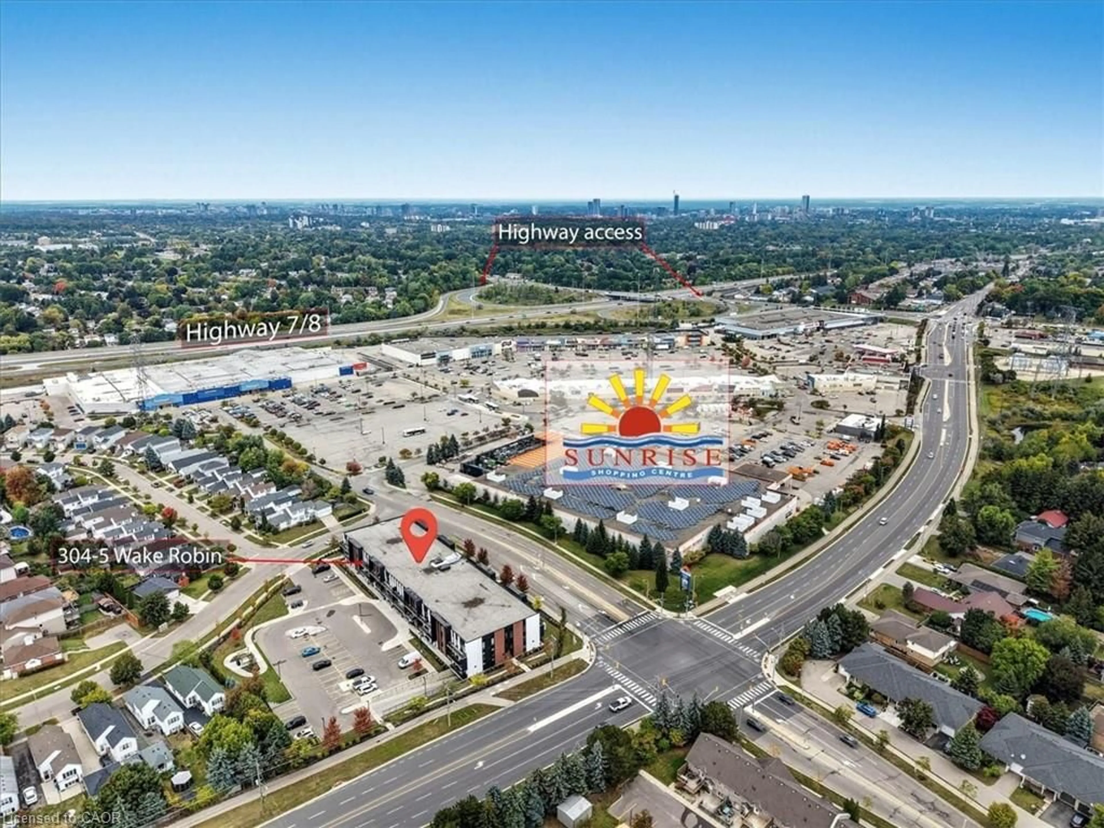 A pic from outside/outdoor area/front of a property/back of a property/a pic from drone, unknown for 5 Wake Robin Dr #304, Kitchener Ontario N2E 0H6