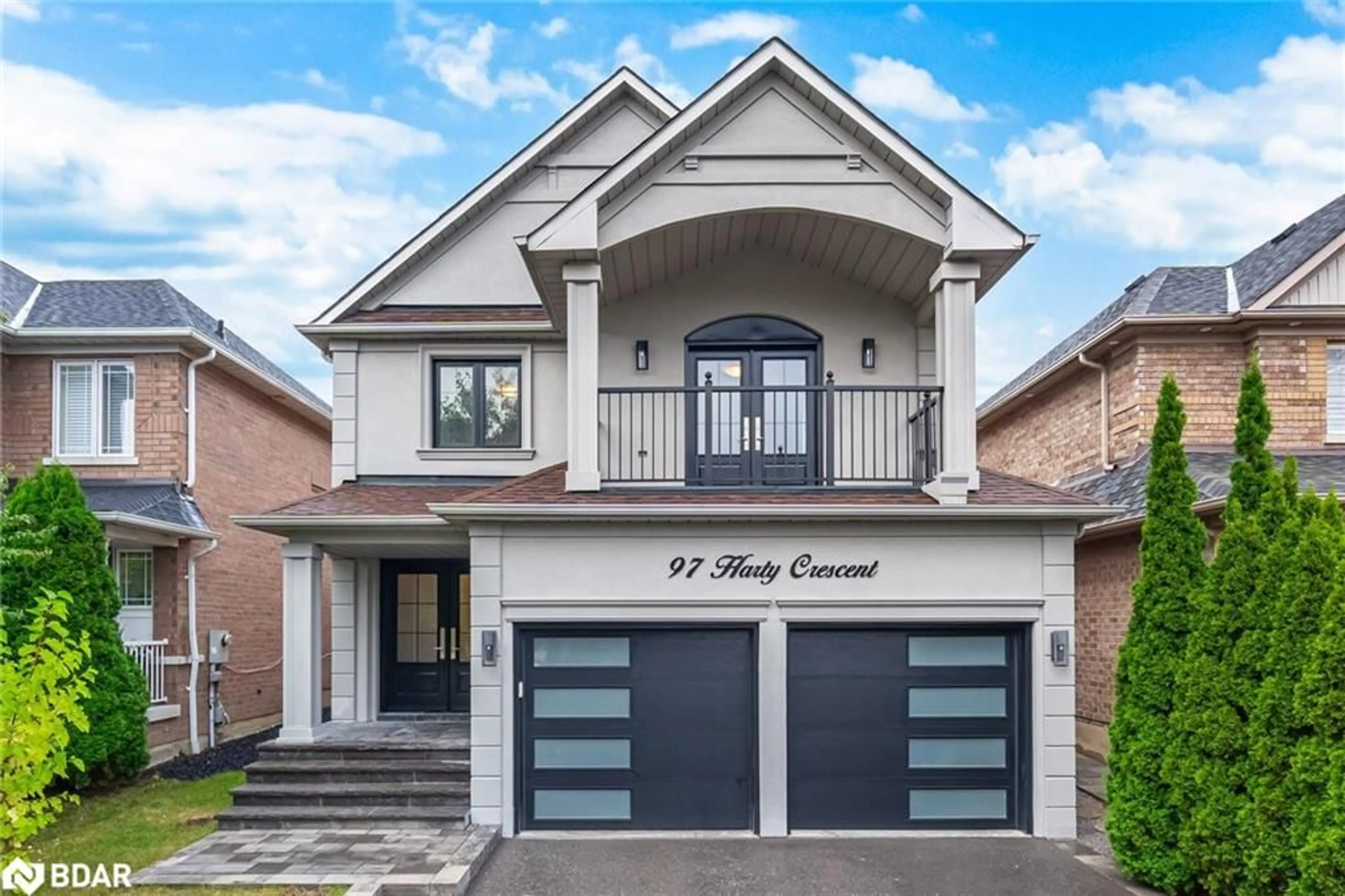 Home with brick exterior material, street for 97 Harty Cres, Ajax Ontario L1T 4E7