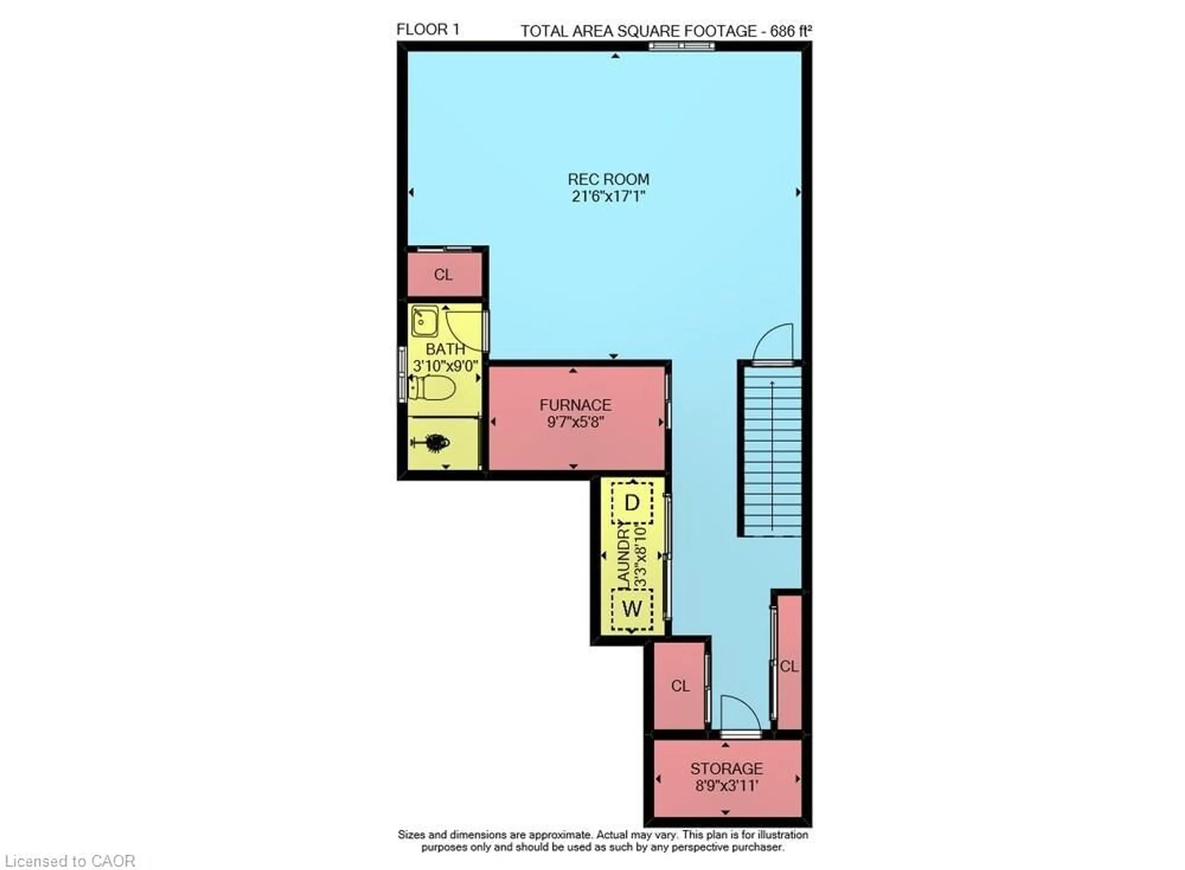 Floor plan for 28 Woodbank St, Hamilton Ontario L8J 3Y4