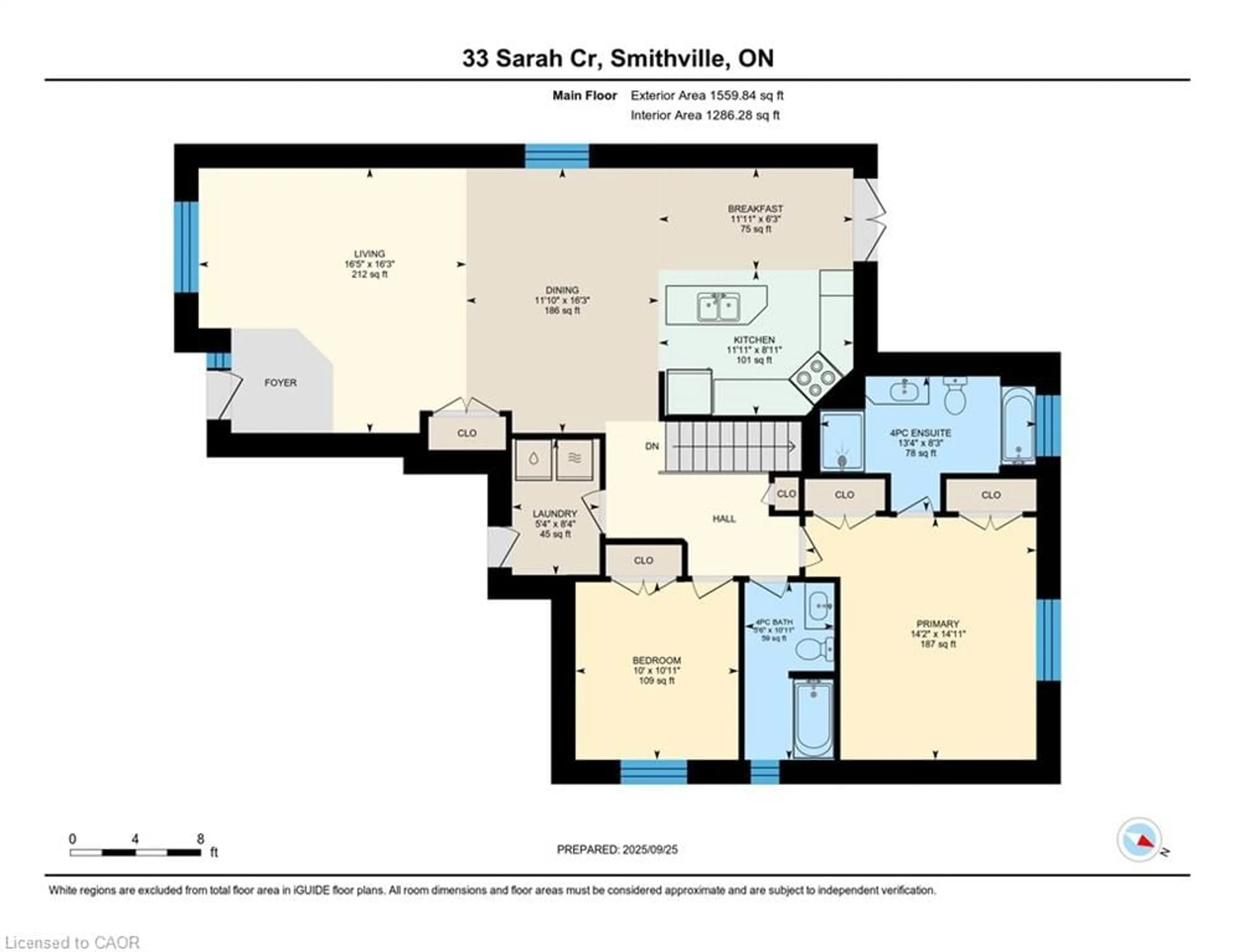 Floor plan for 33 Sarah Cres, Smithville Ontario L0R 2A0