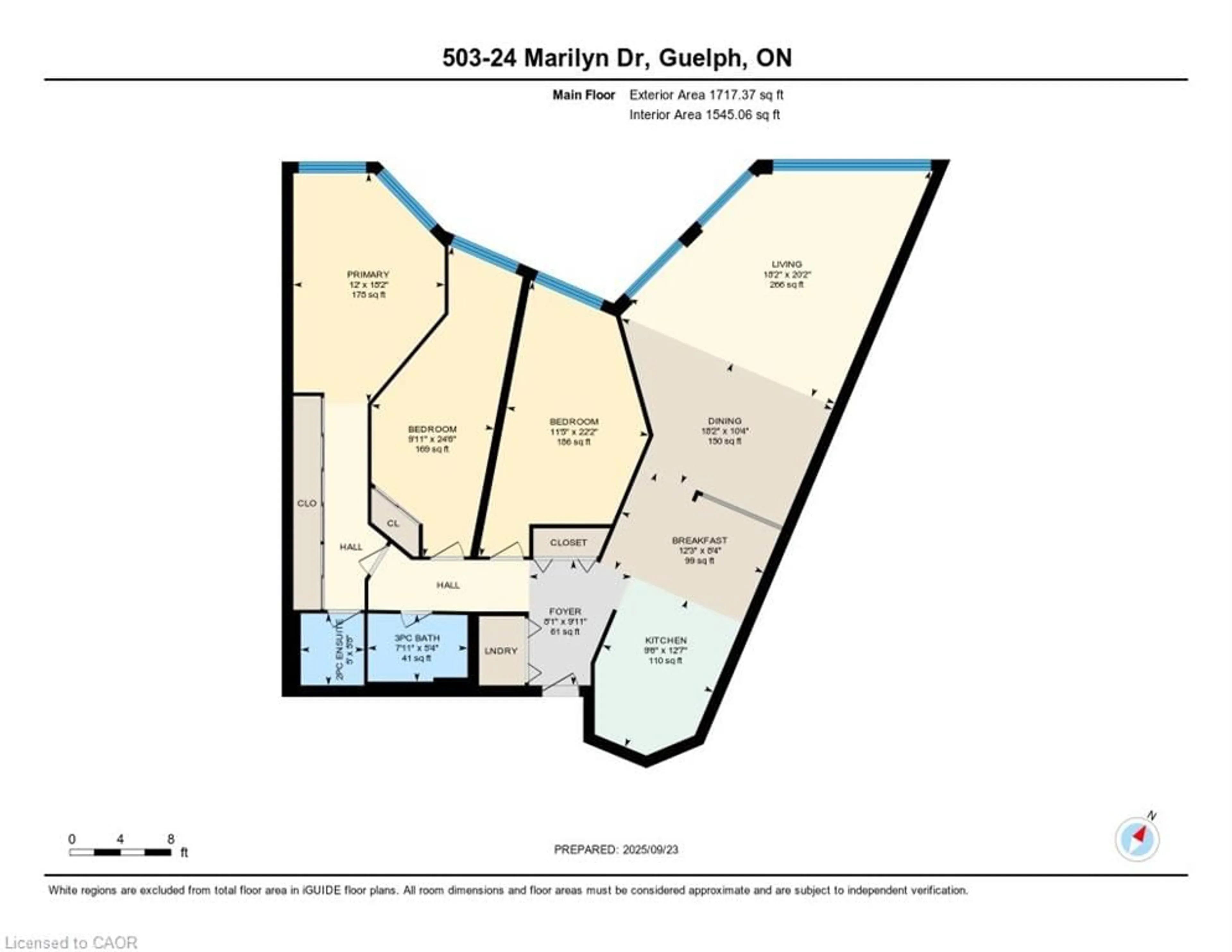 Floor plan for 24 Marilyn Dr #503, Guelph Ontario N1H 8E9
