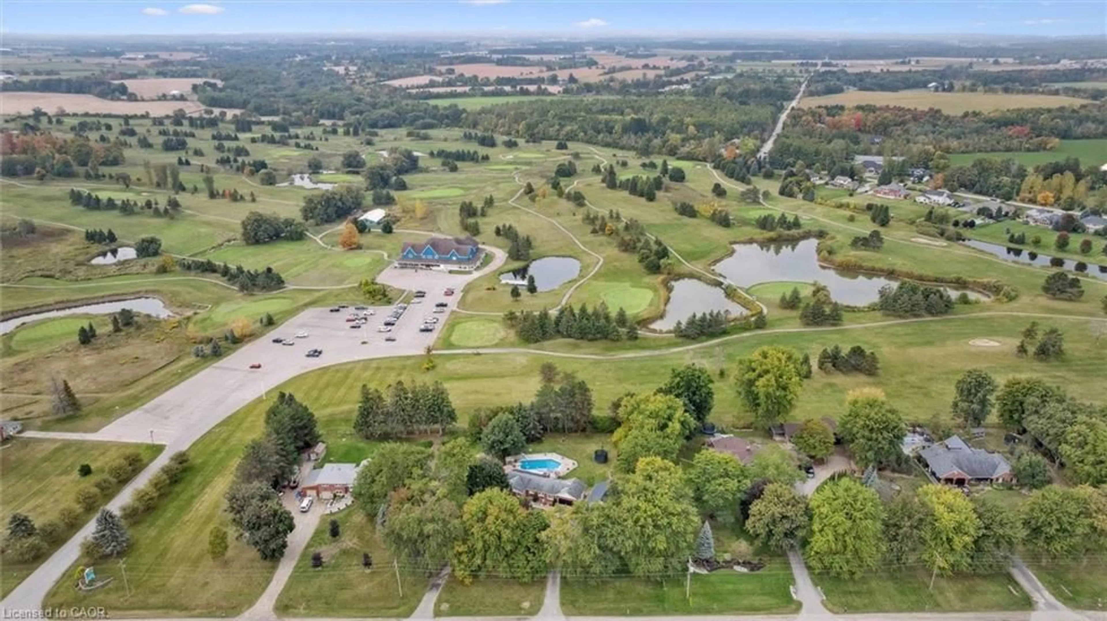 A pic from outside/outdoor area/front of a property/back of a property/a pic from drone, water/lake/river/ocean view for 5708 Wellington Road 86, Ariss Ontario N0B 1B0