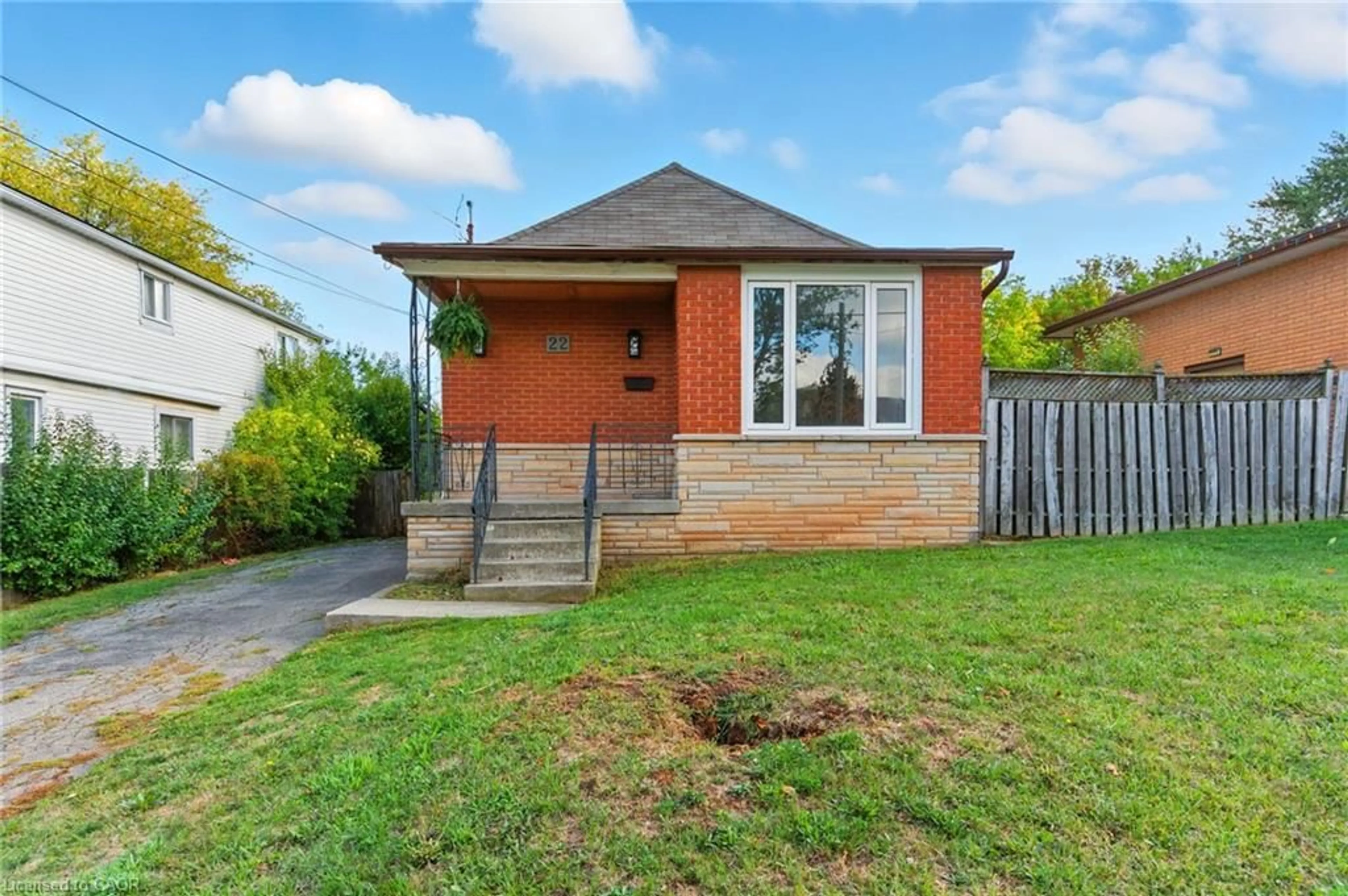 Home with brick exterior material, street for 22 Worsley Rd, Stoney Creek Ontario L8E 2E7