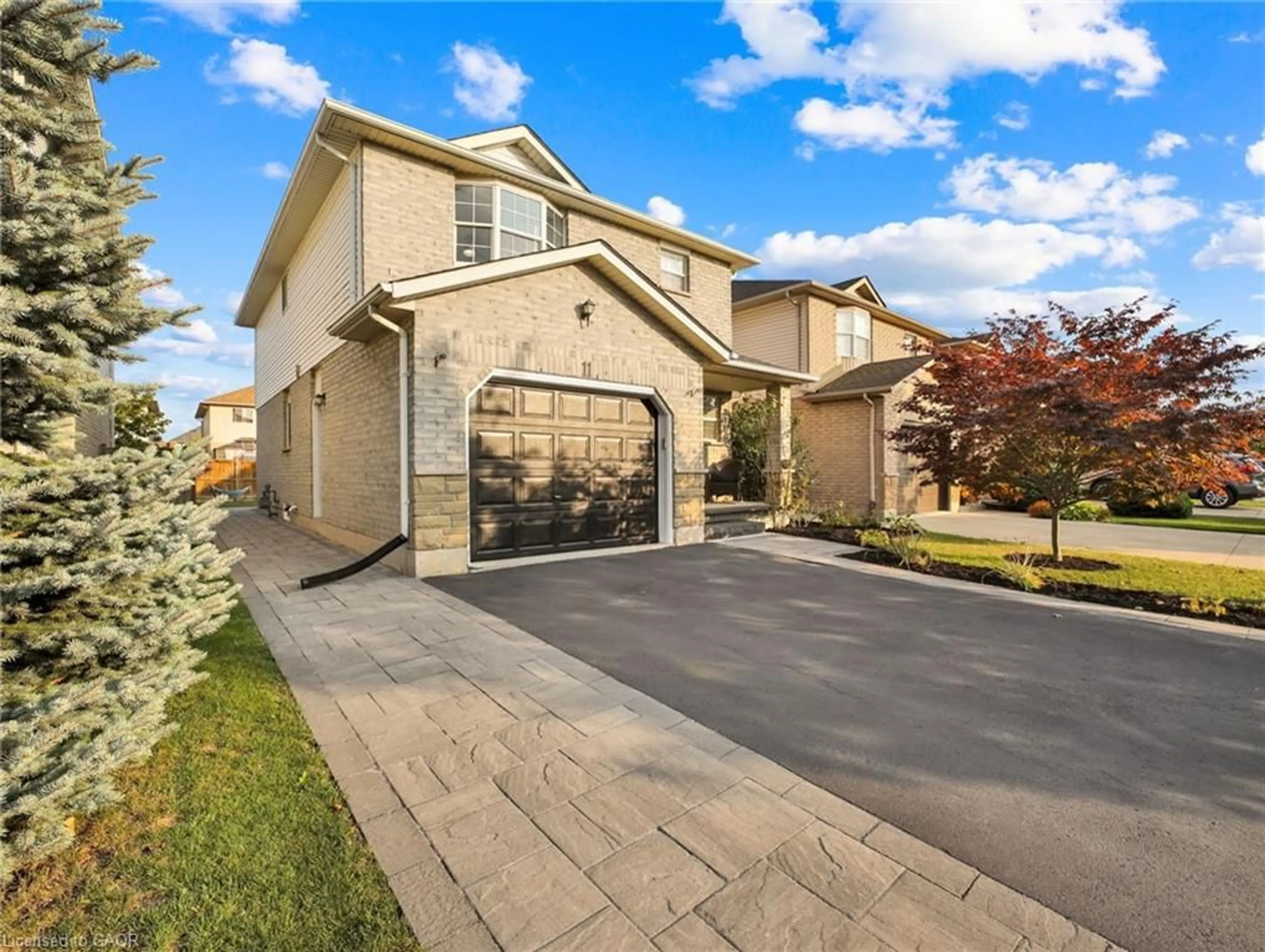 Home with brick exterior material, street for 11 Willowridge Way, Stoney Creek Ontario L8J 3Y8