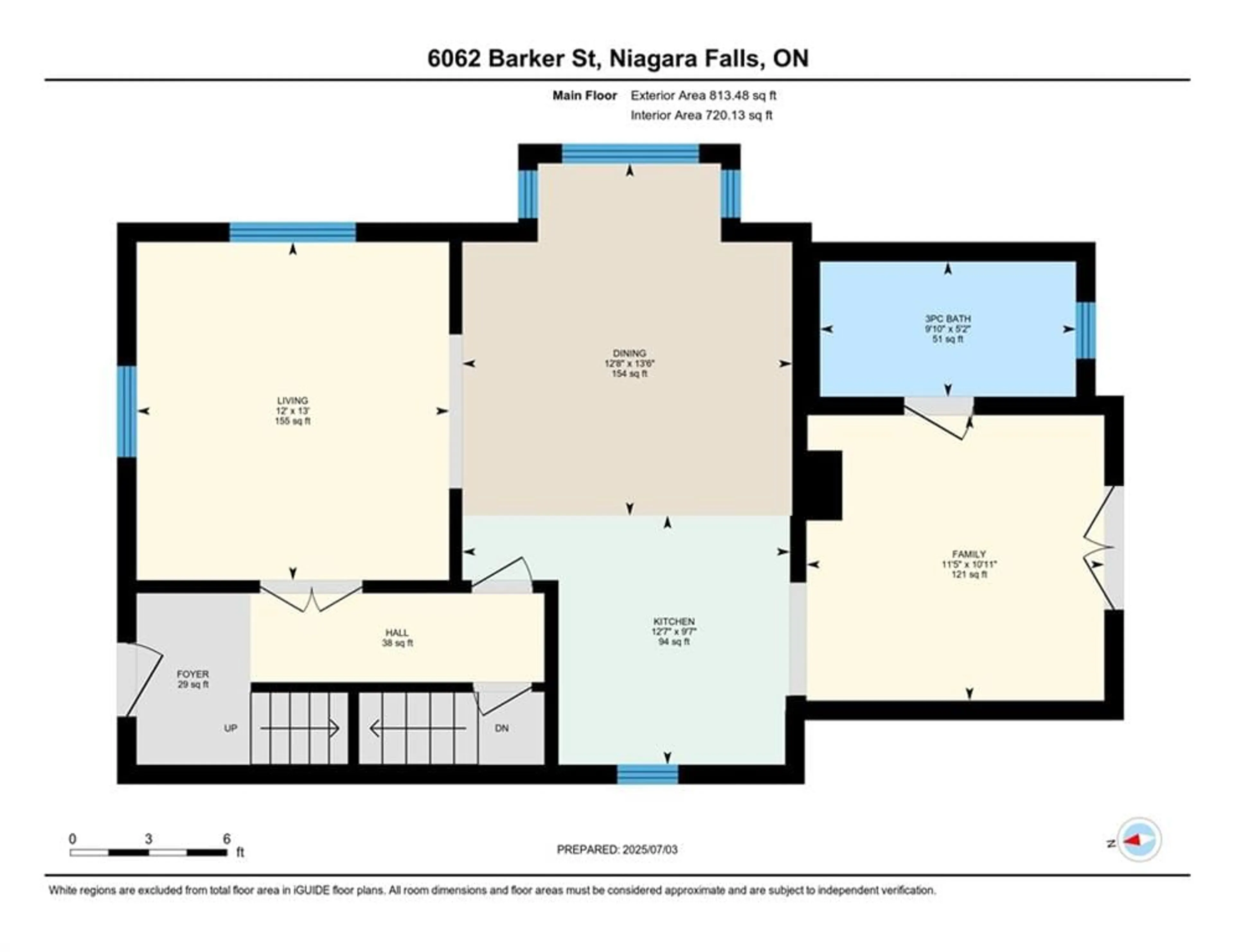 Floor plan for 6062 Barker St, Niagara Falls Ontario L2G 1Y4