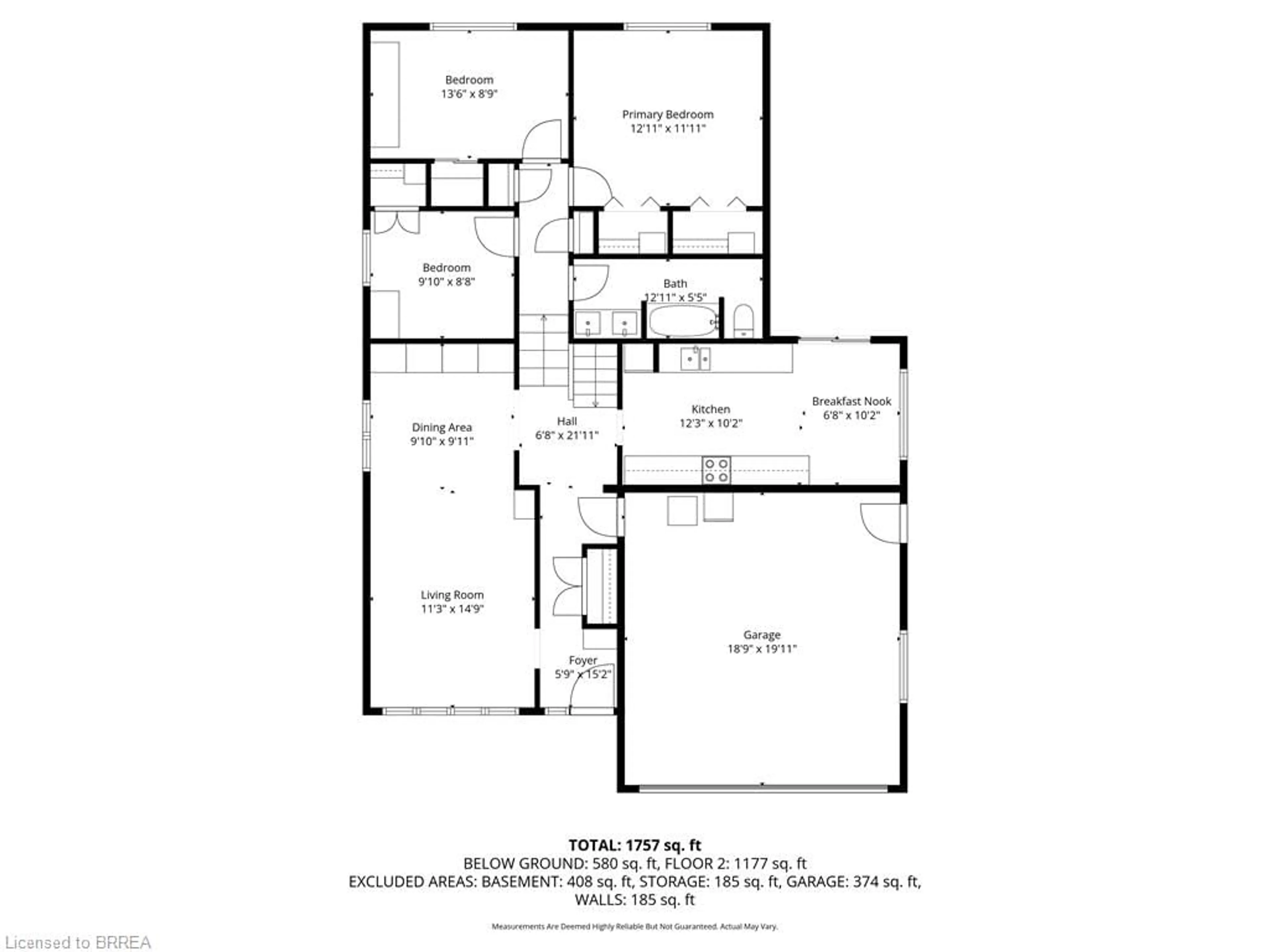 Floor plan for 37 Wildflower Lane, Brantford Ontario N3R 6B3