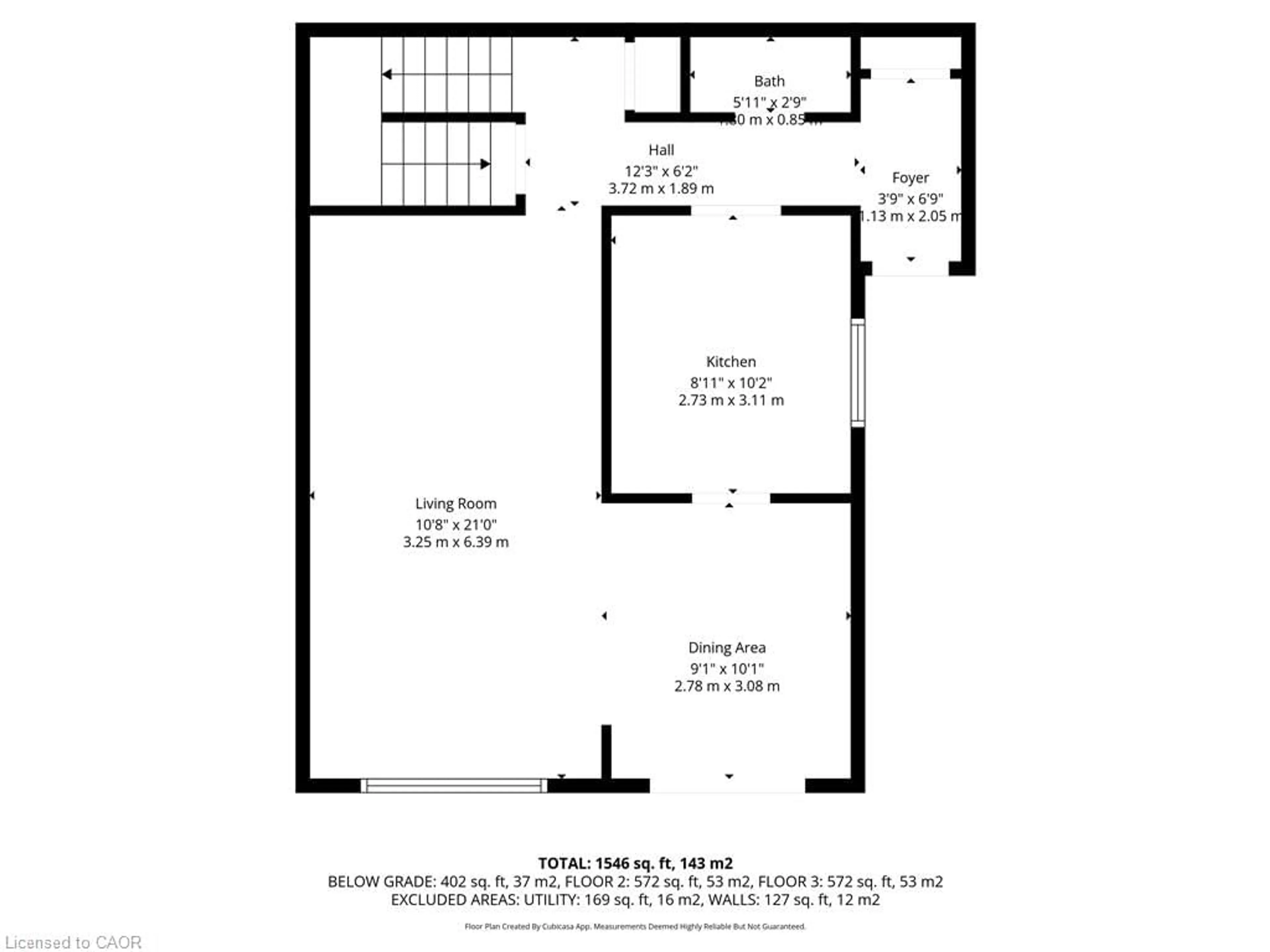 Floor plan for 28 Underhill Cres #19, Kitchener Ontario N2A 2S8