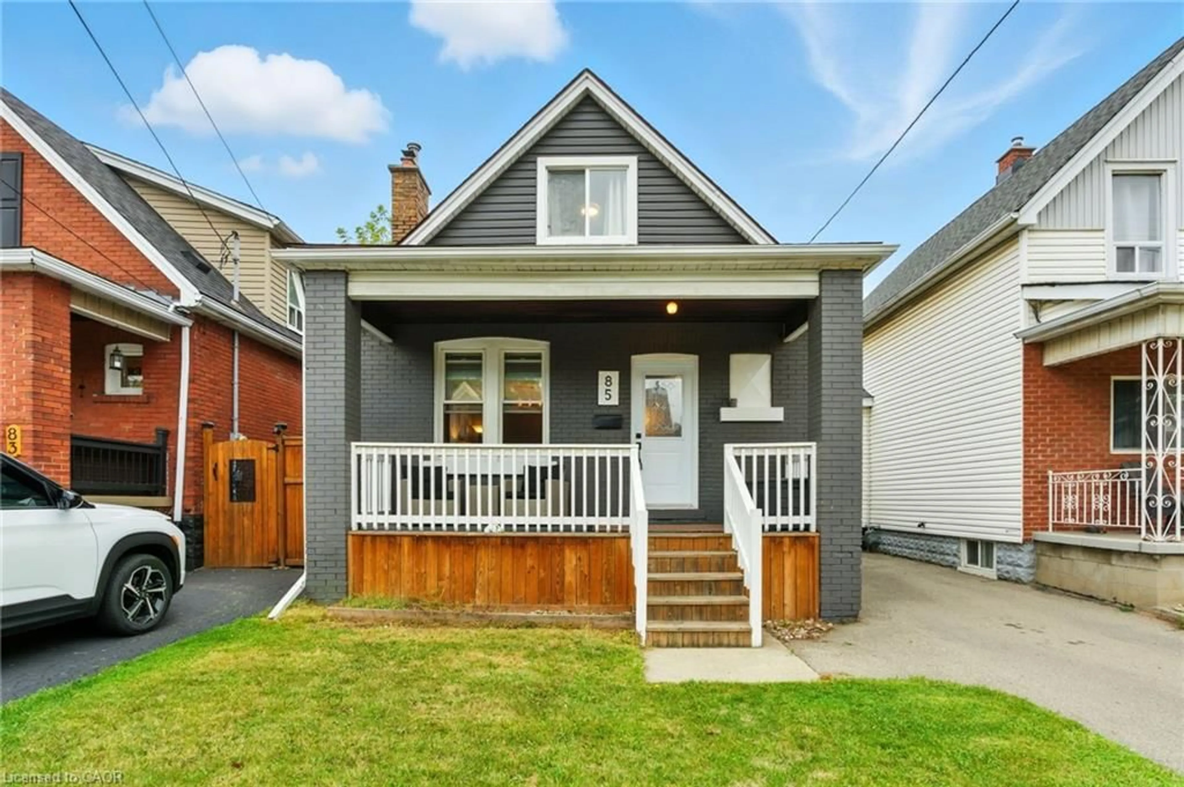 Home with vinyl exterior material, street for 85 Crosthwaite Ave, Hamilton Ontario L8H 4V3