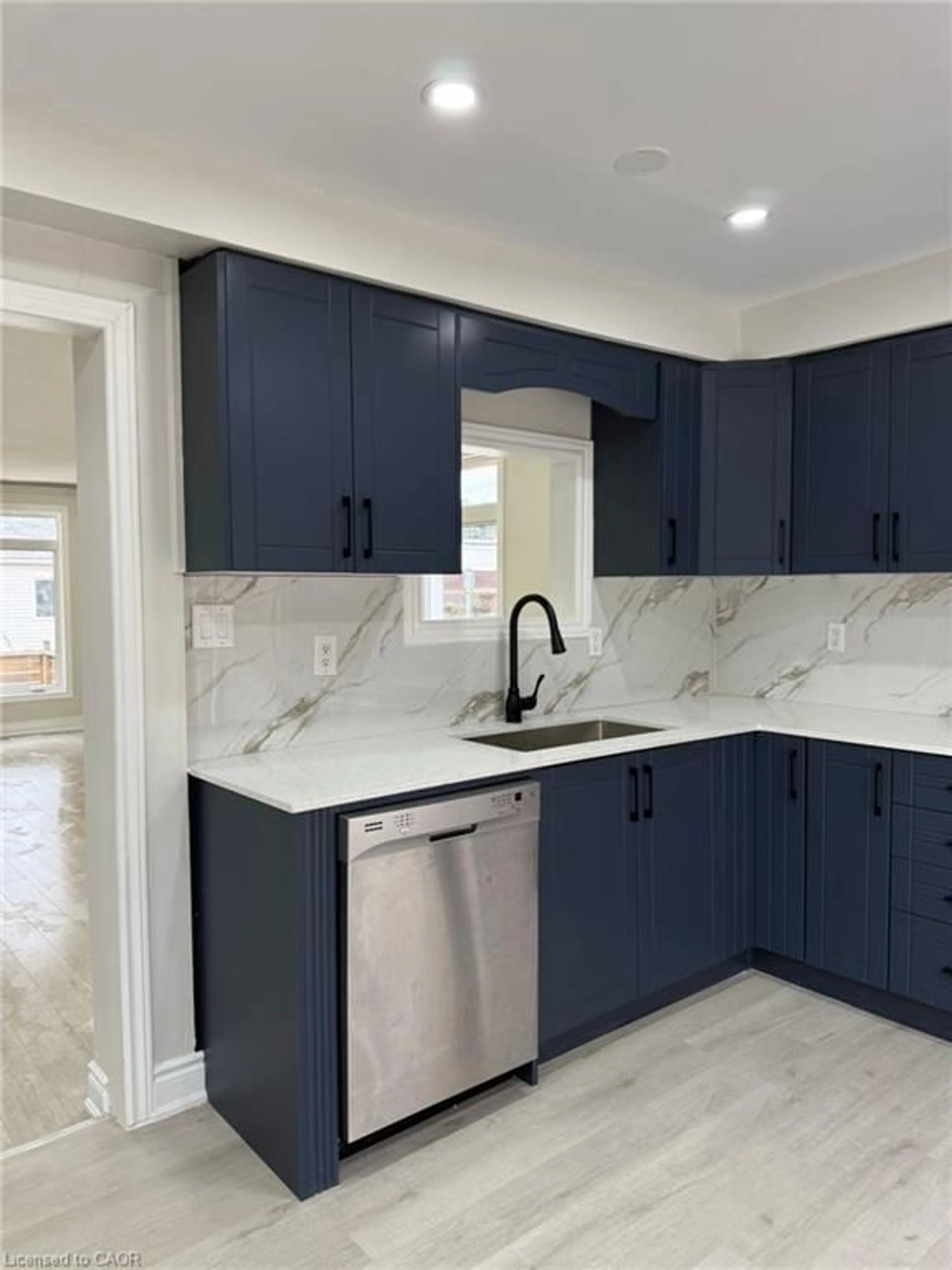 Contemporary kitchen, ceramic/tile floor for 143 Glendale Ave, Hamilton Ontario L8L 7J9