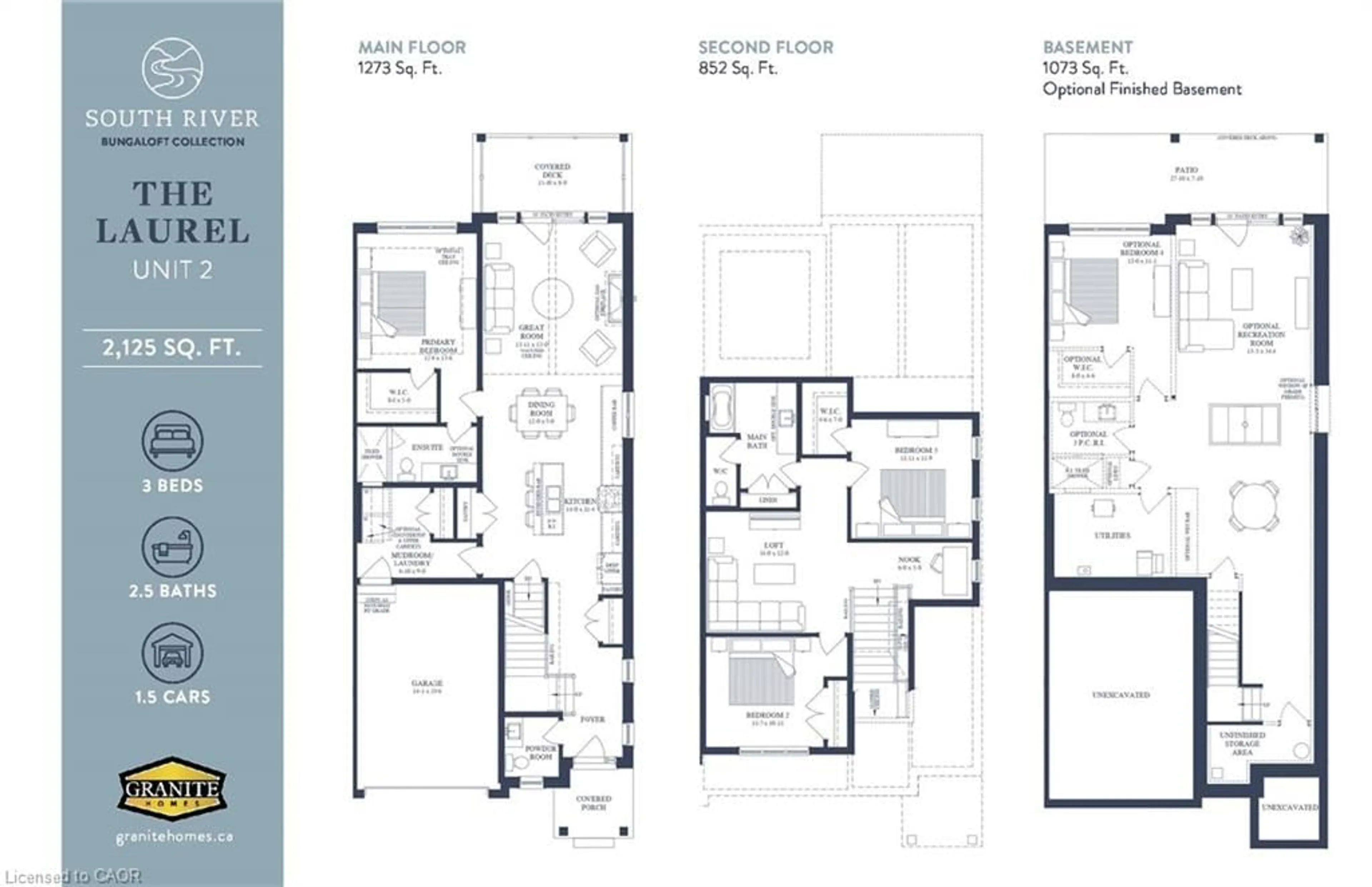 Floor plan for 65 Quibell Lane, Elora Ontario N0B 1S0