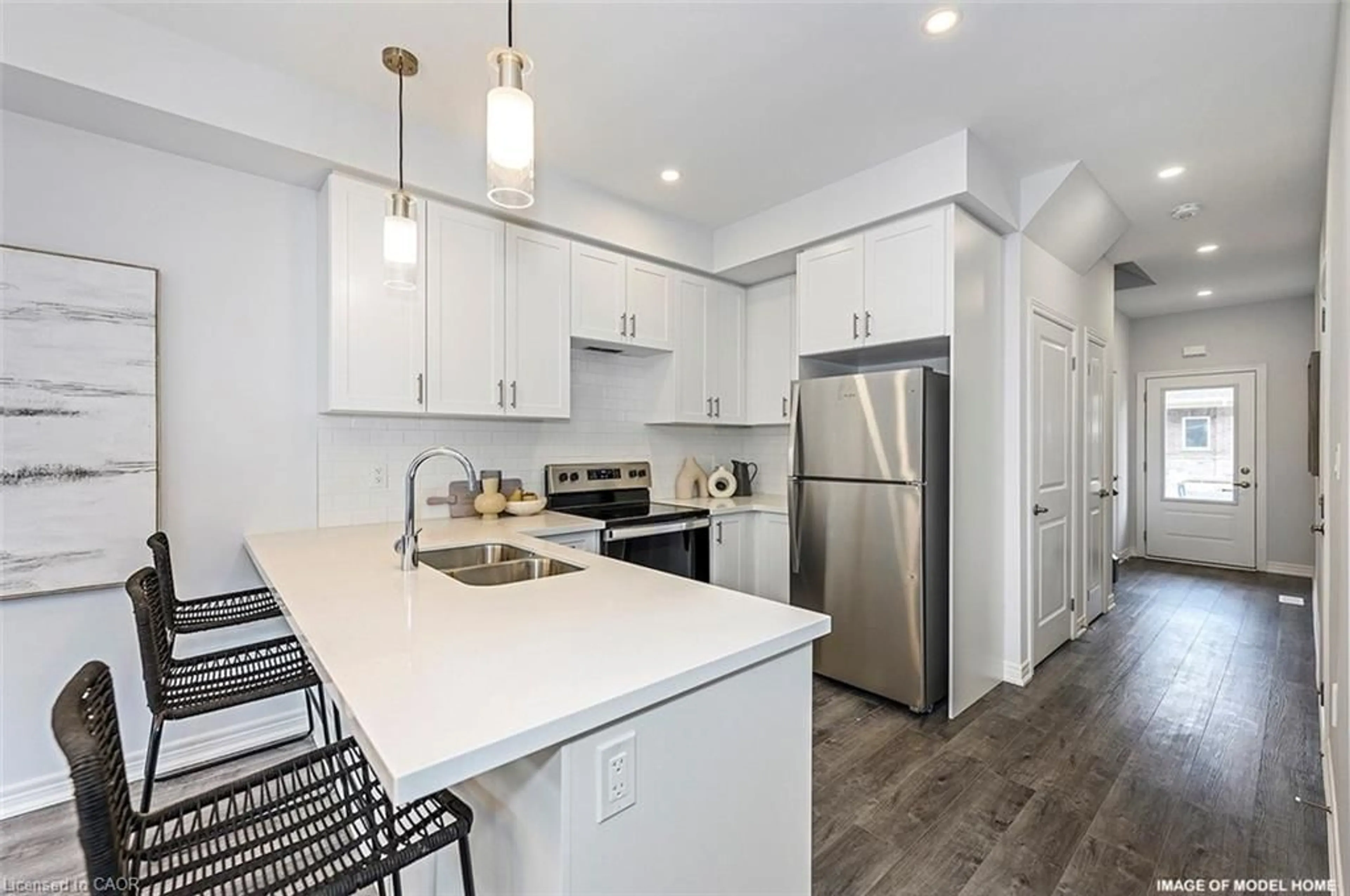 Open concept kitchen, unknown for 205 Thames Way #29, Hamilton Ontario L0R 1W0