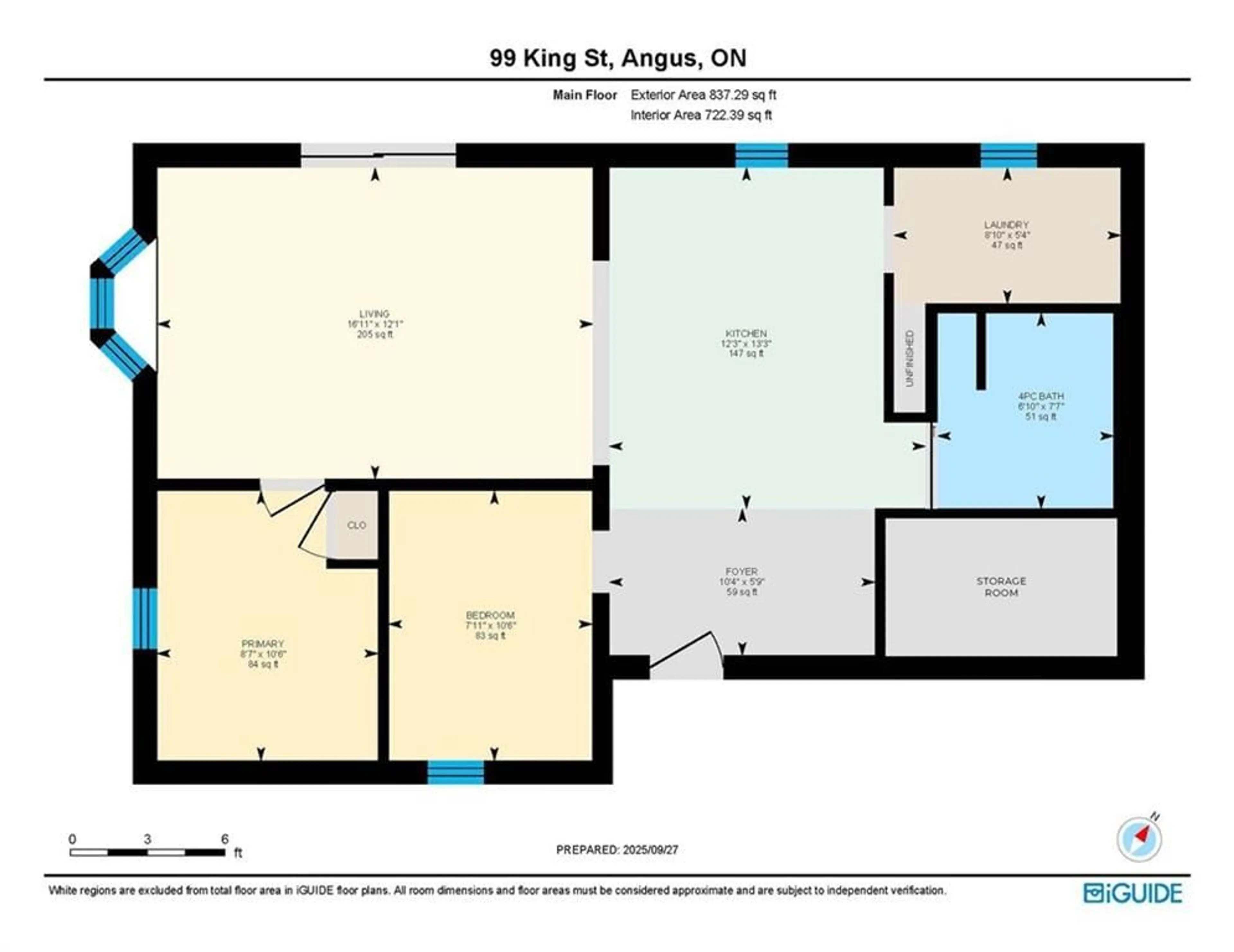 Floor plan for 99 King St, Angus Ontario L0M 1B0