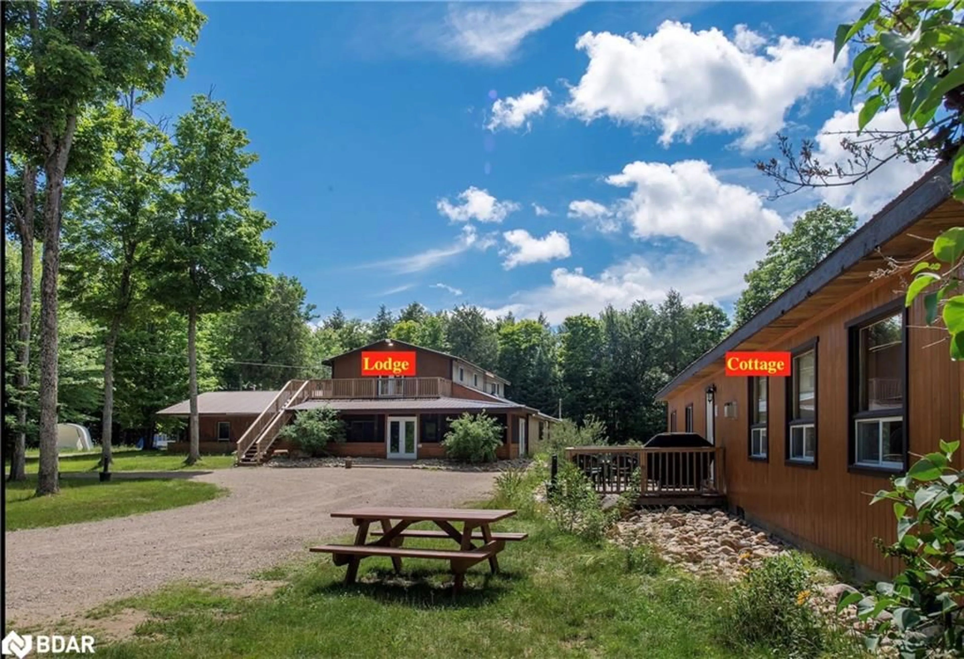Patio, mountain view for 3121 35 Hwy, South Algonquin Ontario K0L 2K0
