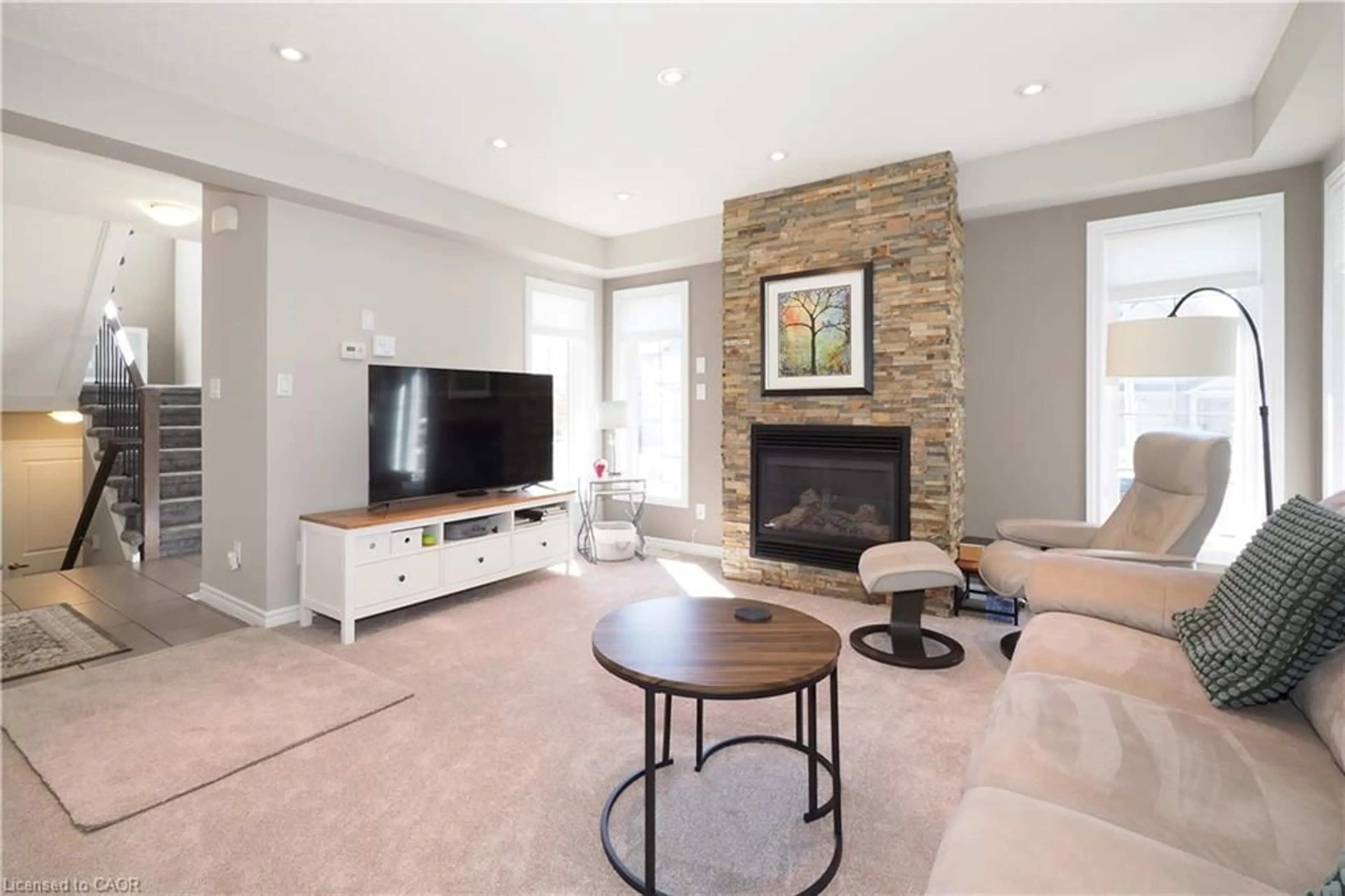 Living room with furniture, unknown for 550 Landgren Crt, Kitchener Ontario N2A 0G8