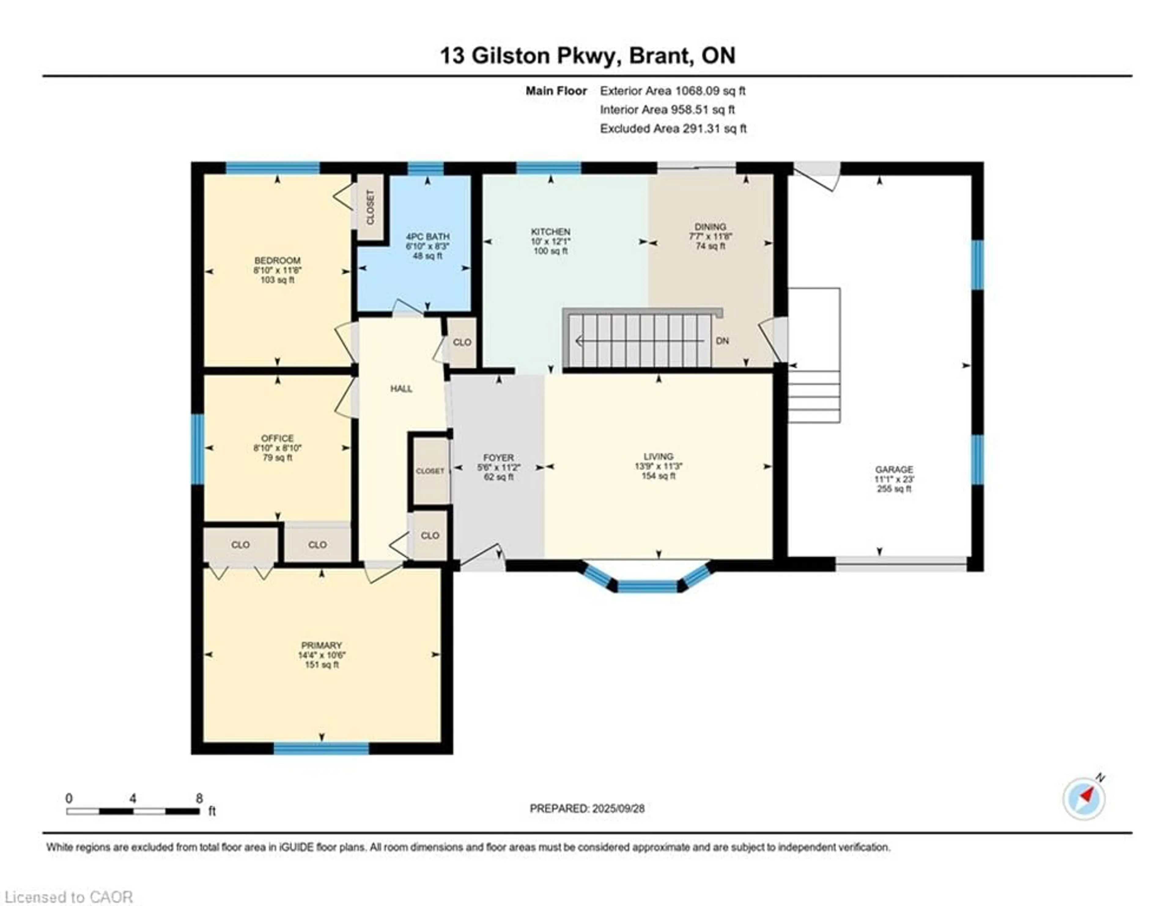 Floor plan for 13 Gilston Pky, Paris Ontario N3L 3K1