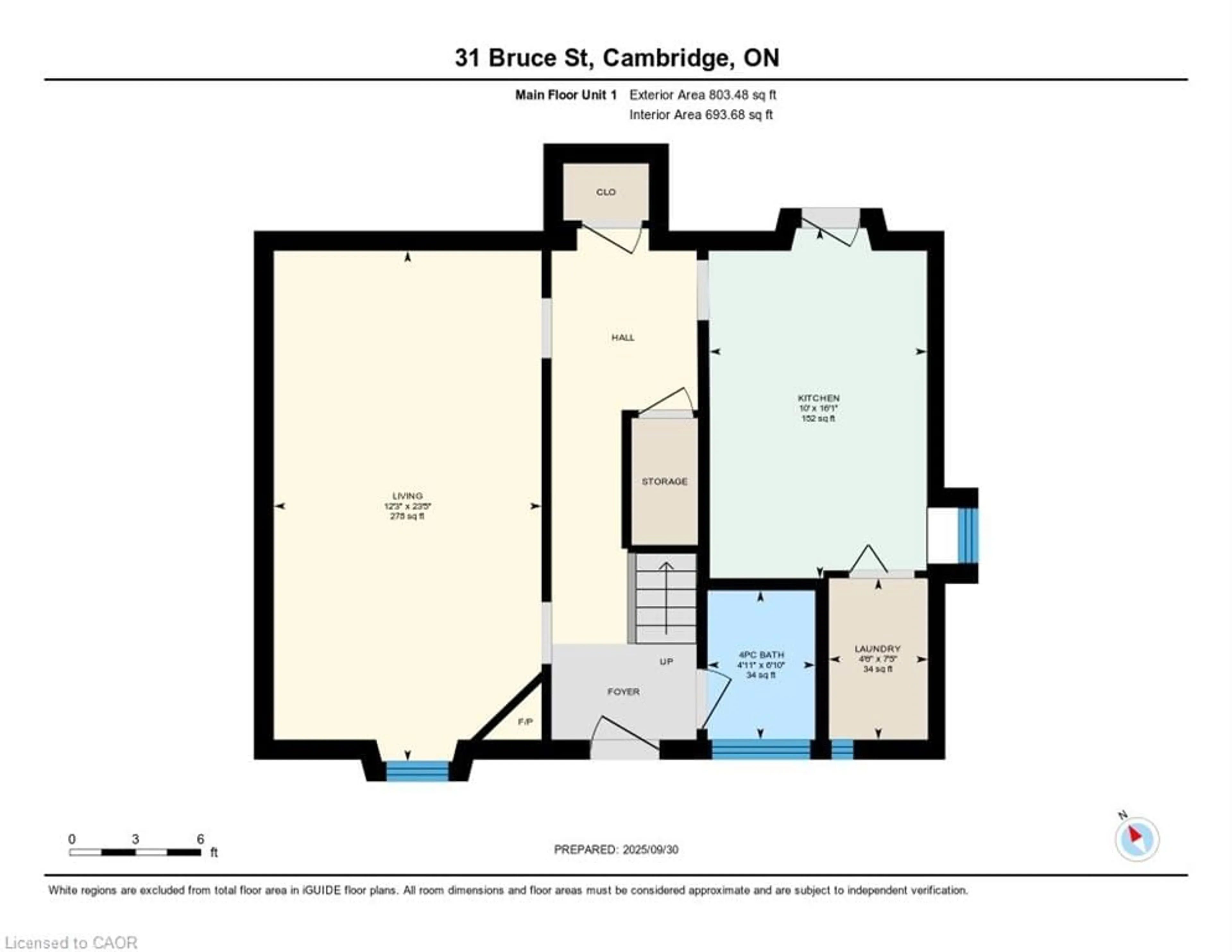 Floor plan for 31 Bruce St, Cambridge Ontario N1R 2E1